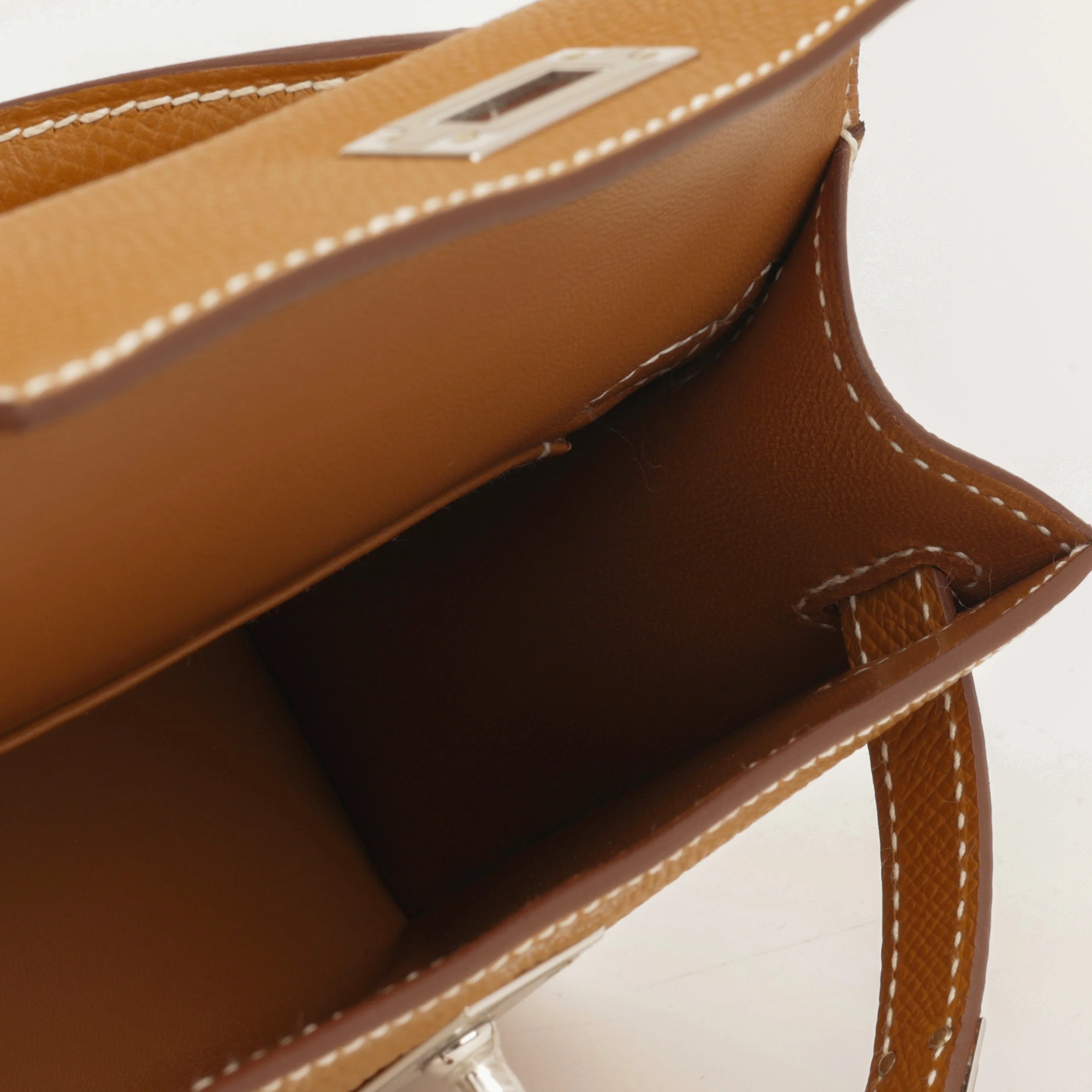 Hermès Mini Kelly - Gold Epsom | Palladium Hardware - Image 5