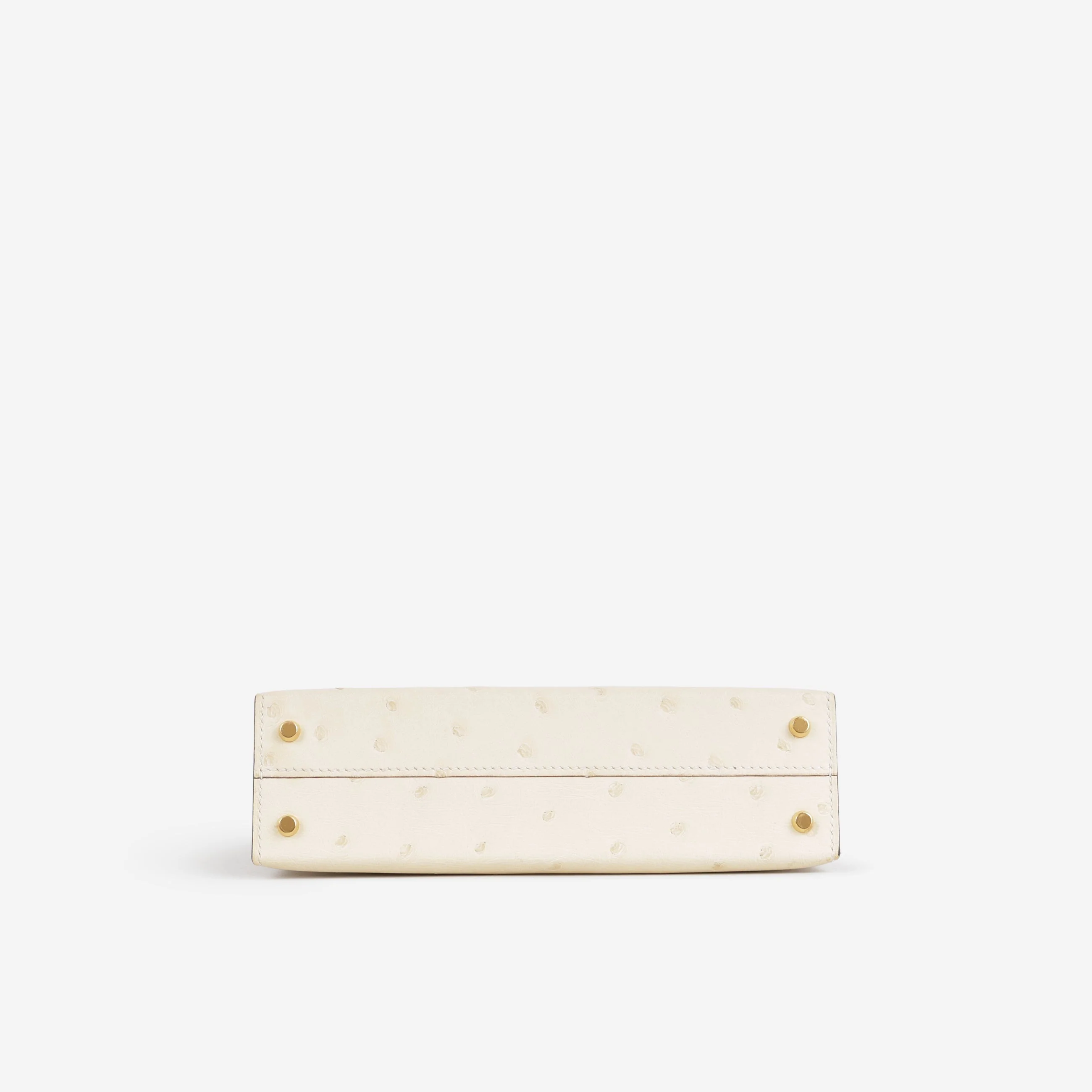 Hermès Mini Kelly - Nata Ostrich | Gold hardware - Image 5