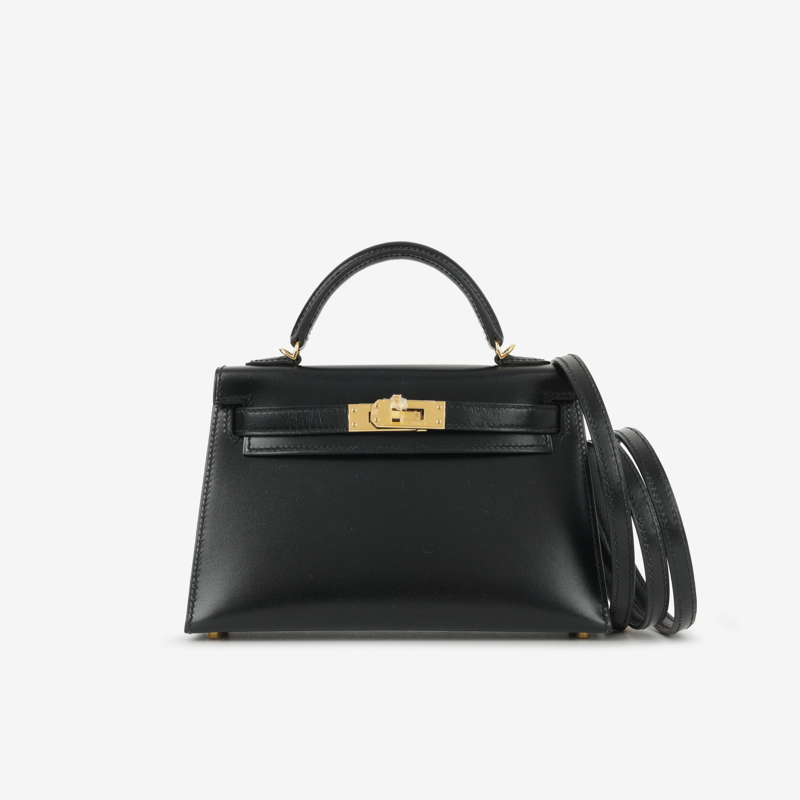 Hermès Mini Kelly - Noir Box Calf | Gold Hardware - Image 11