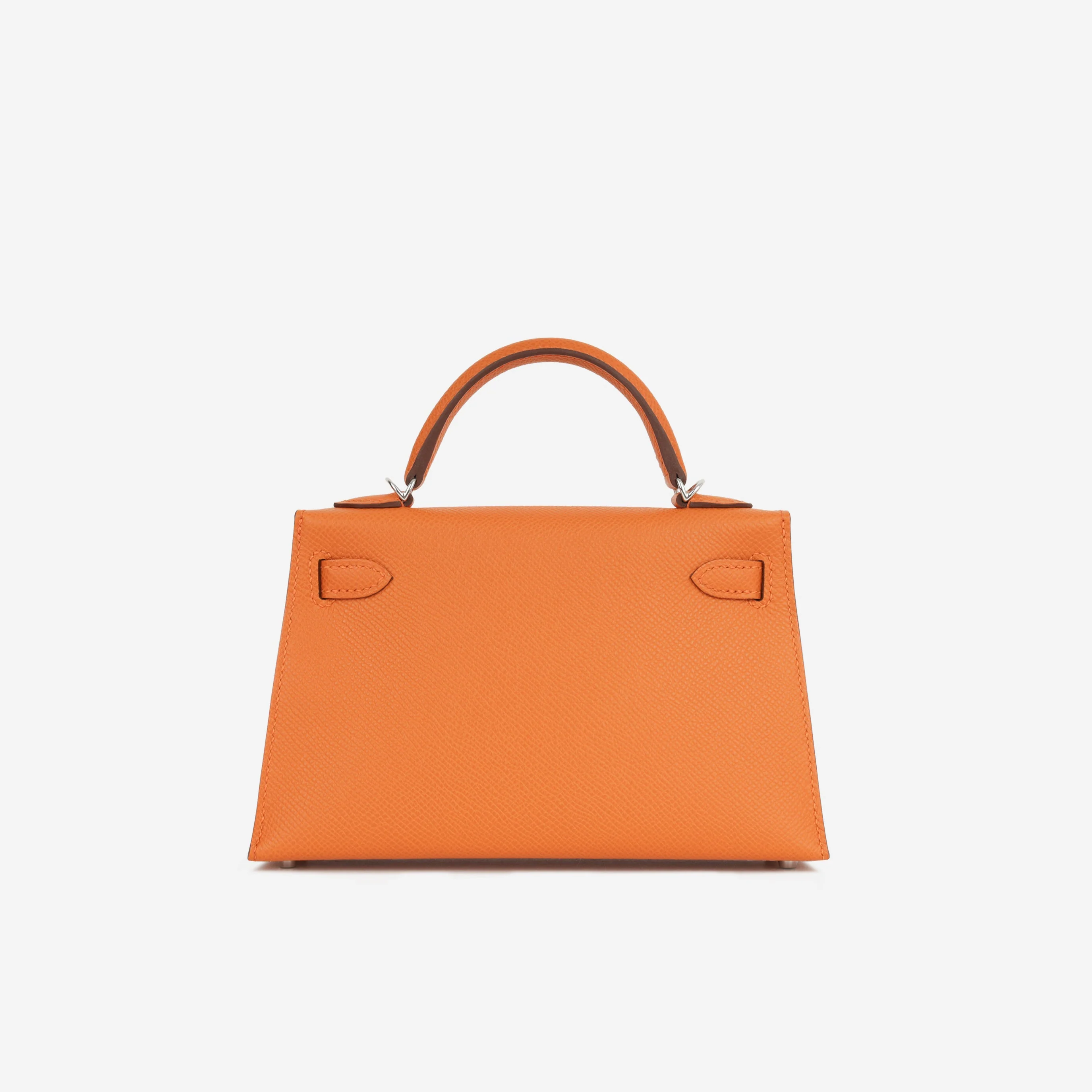 Hermès Mini Kelly - Orange Epsom | Electrum Hardware - Image 3