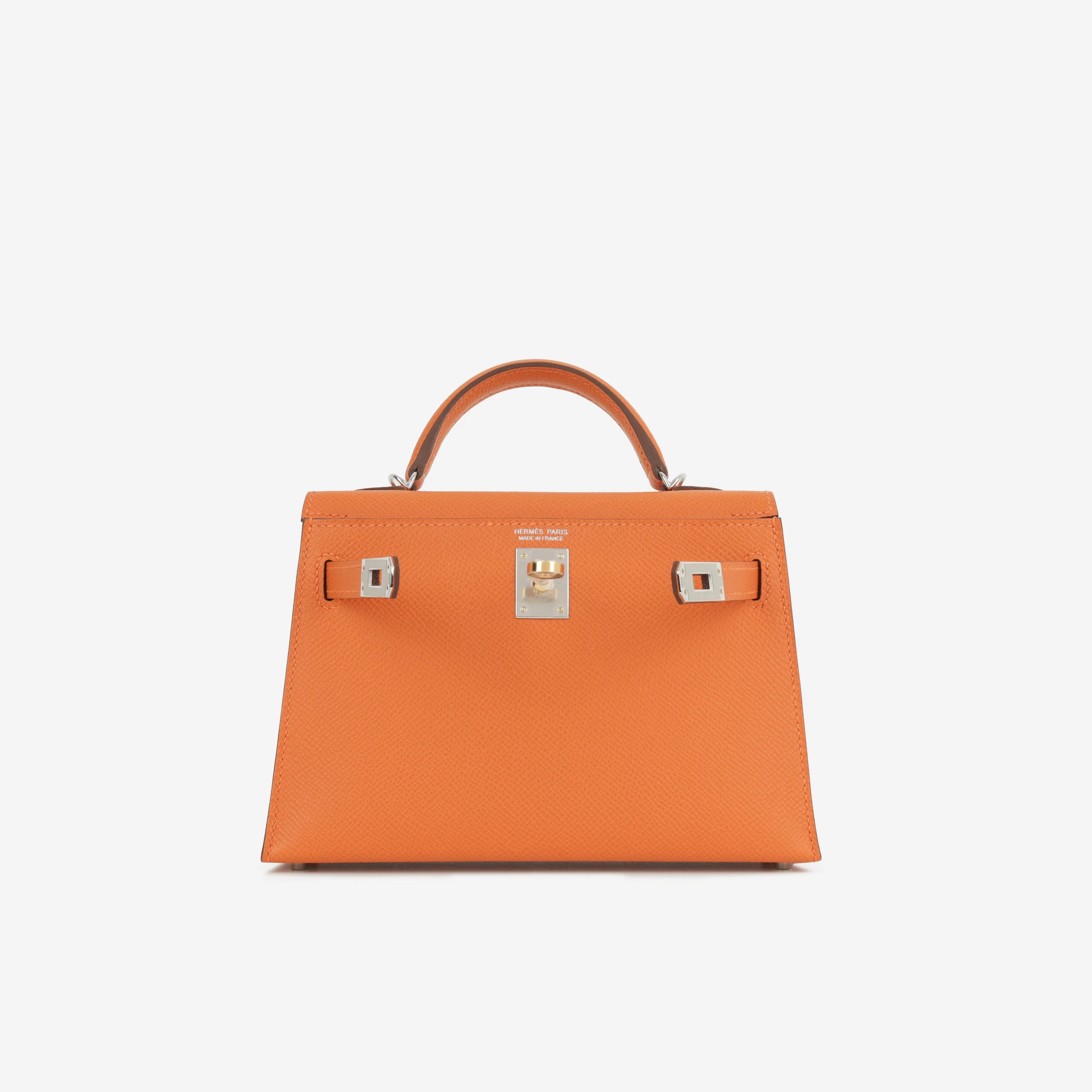 Hermès Mini Kelly - Orange Epsom | Electrum Hardware - Image 5