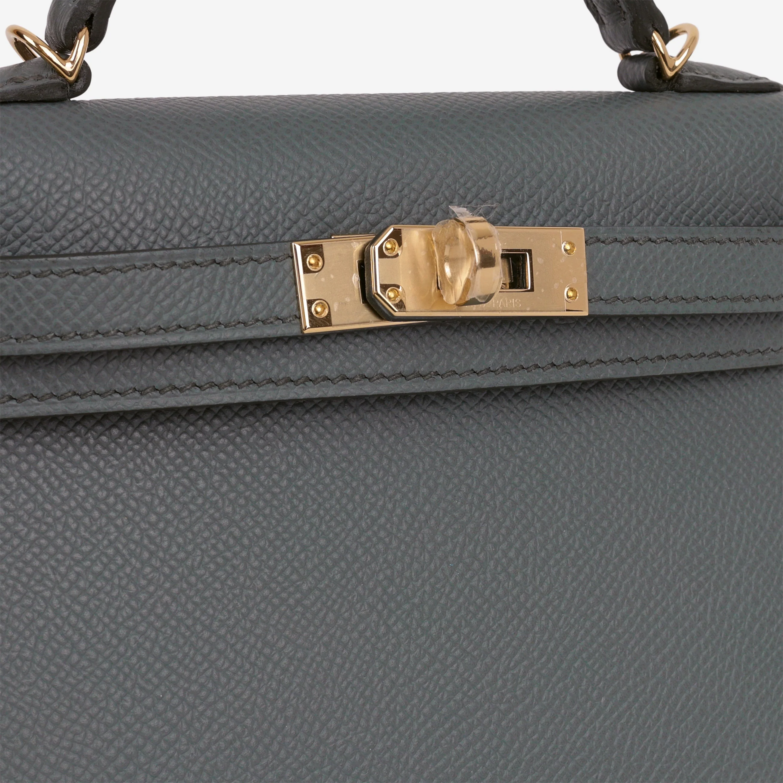 Hermès Mini Kelly - Vert Amande Epsom | Permabrass Hardware - Image 7