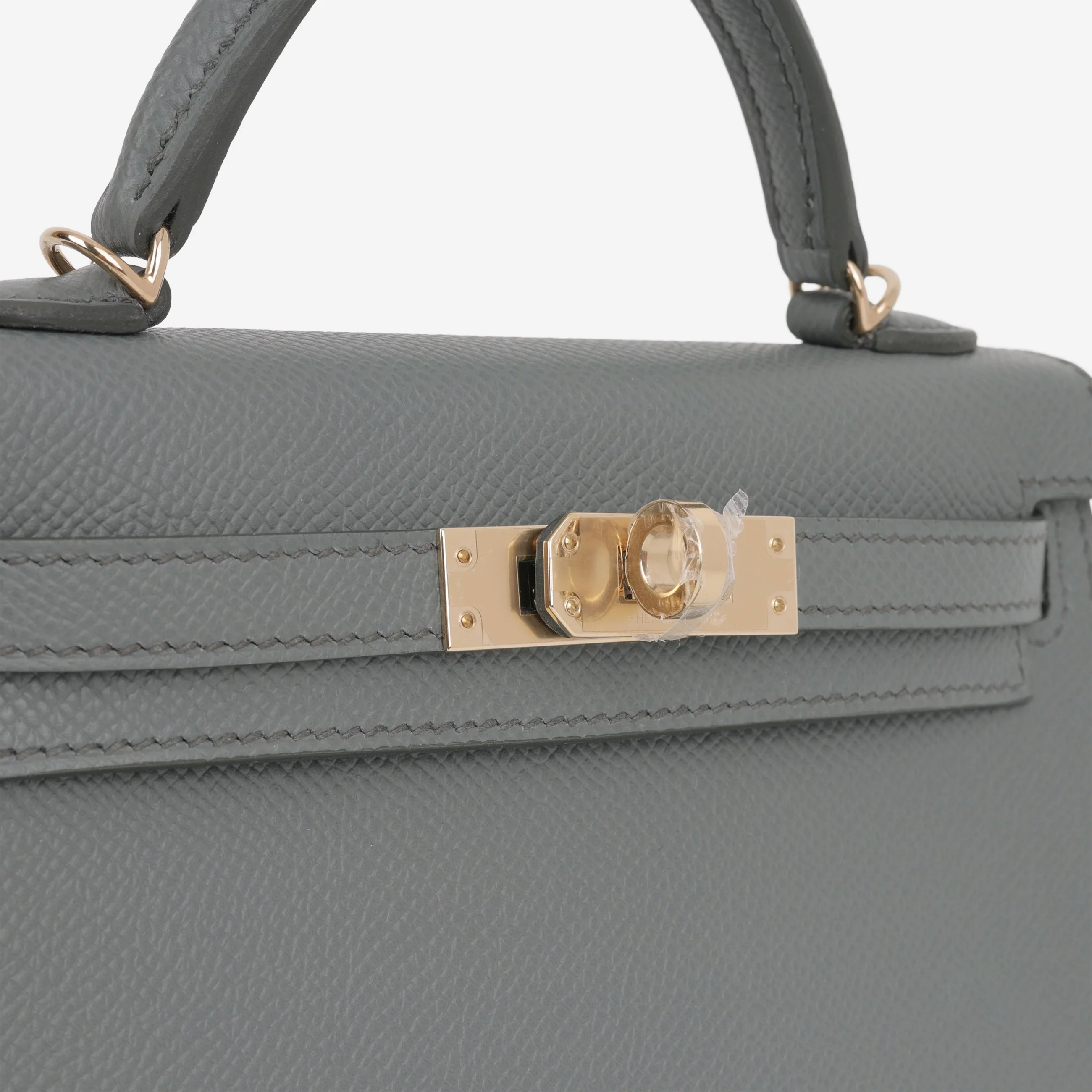 Hermès Mini Kelly - Vert Amande Epsom | Permabrass Hardware - Image 11