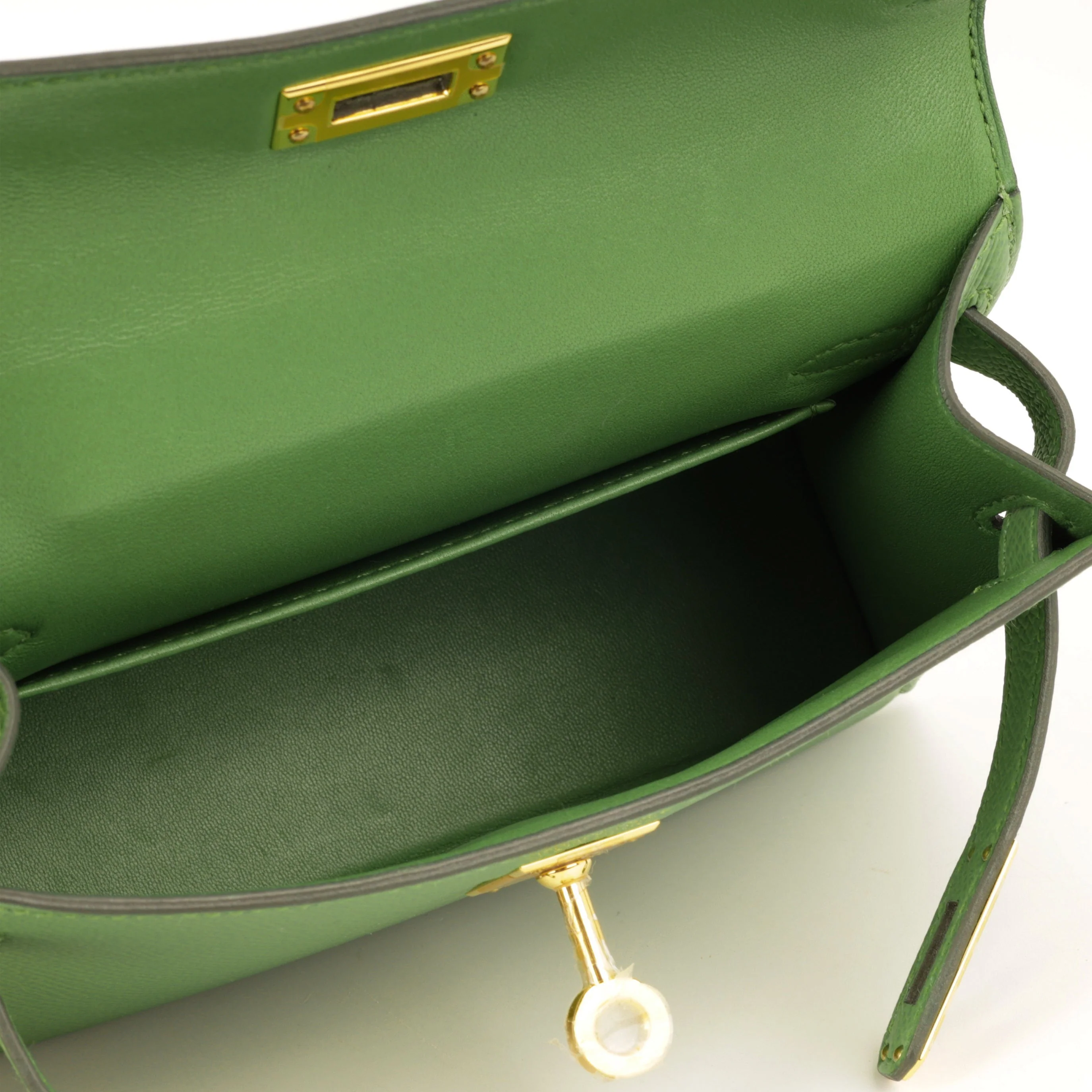 Hermès Mini Kelly - Vert Yucca Epsom | Gold Hardware - Image 9