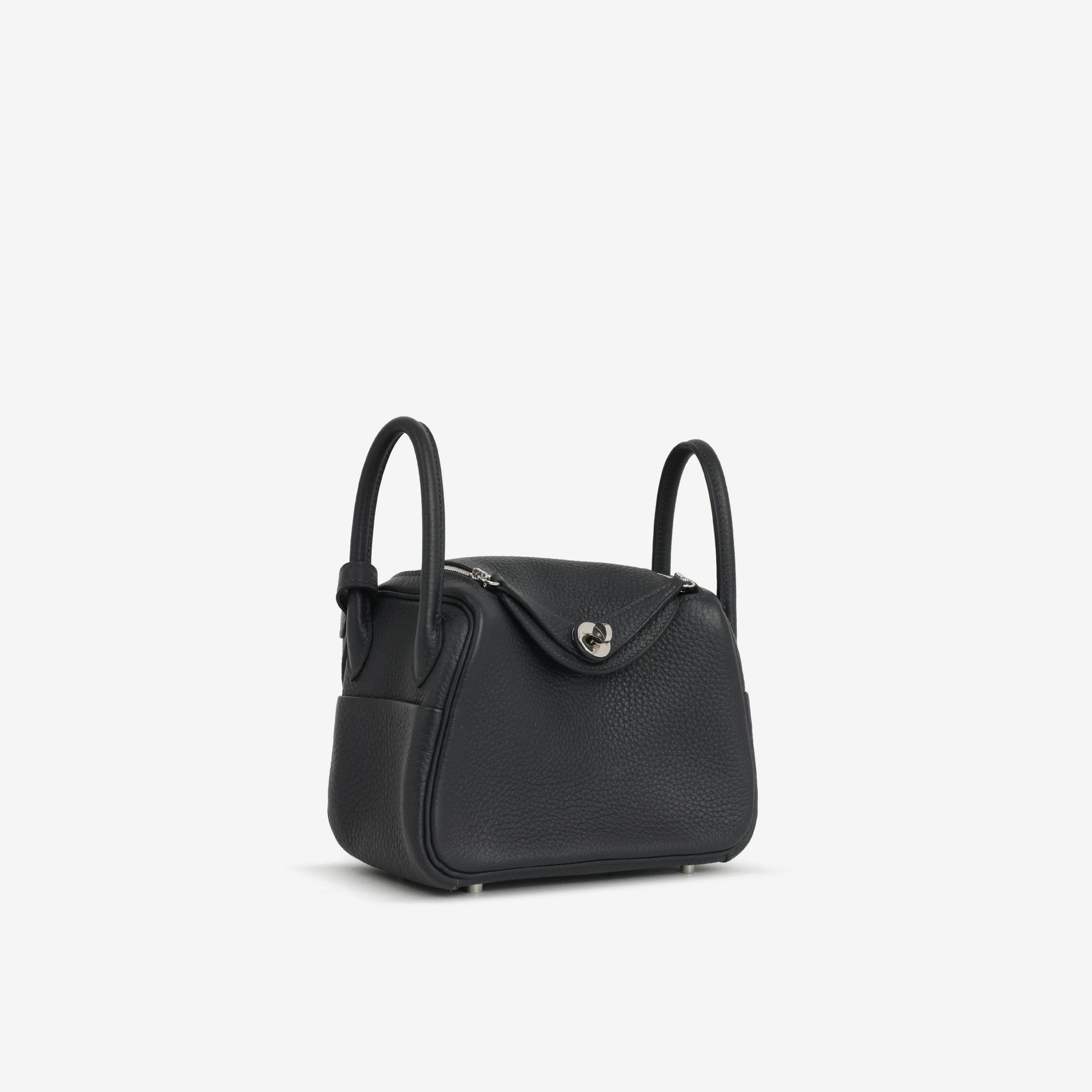 Hermès Mini Lindy - Caban Clemence | Palladium Hardware - Image 2