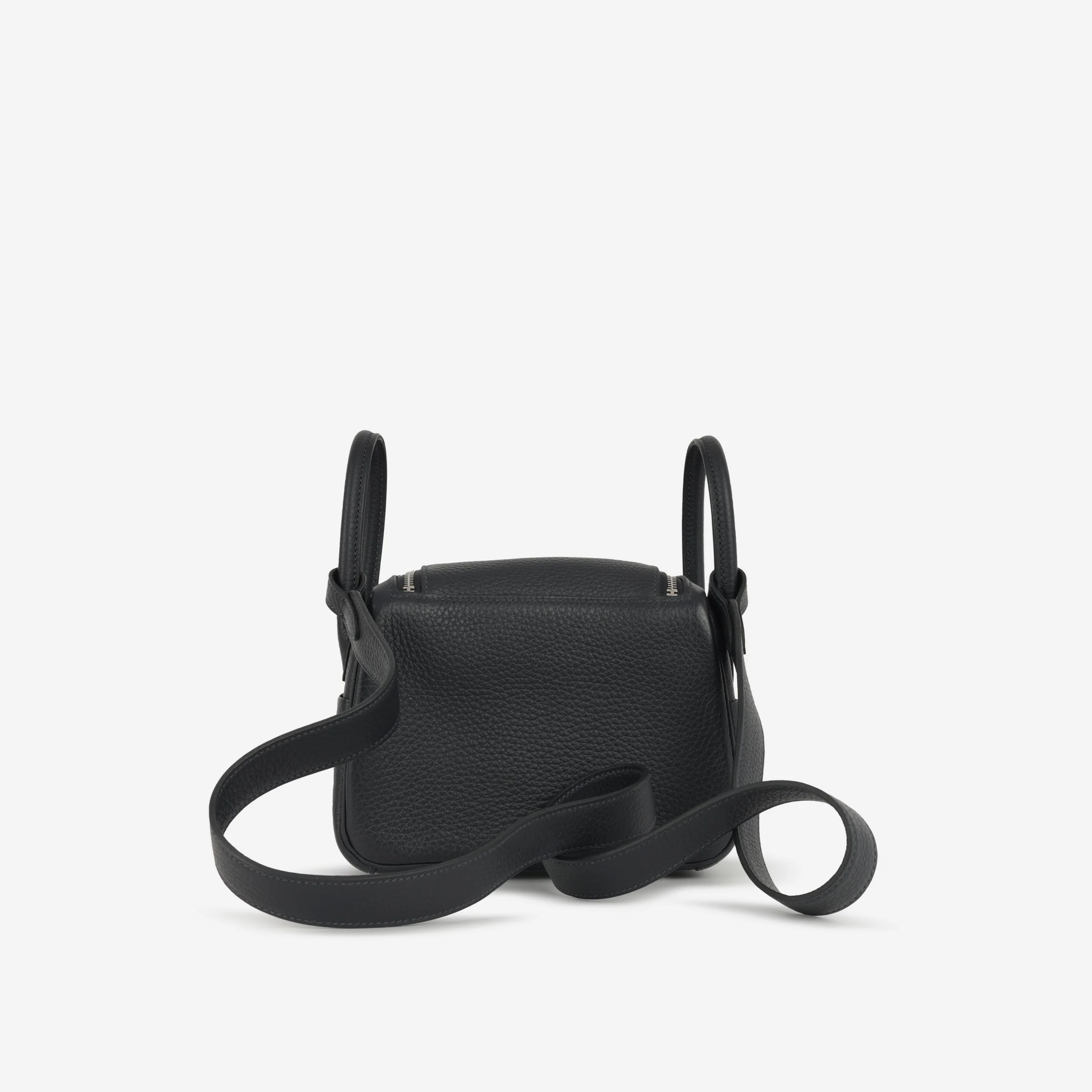 Hermès Mini Lindy - Caban Clemence | Palladium Hardware - Image 3