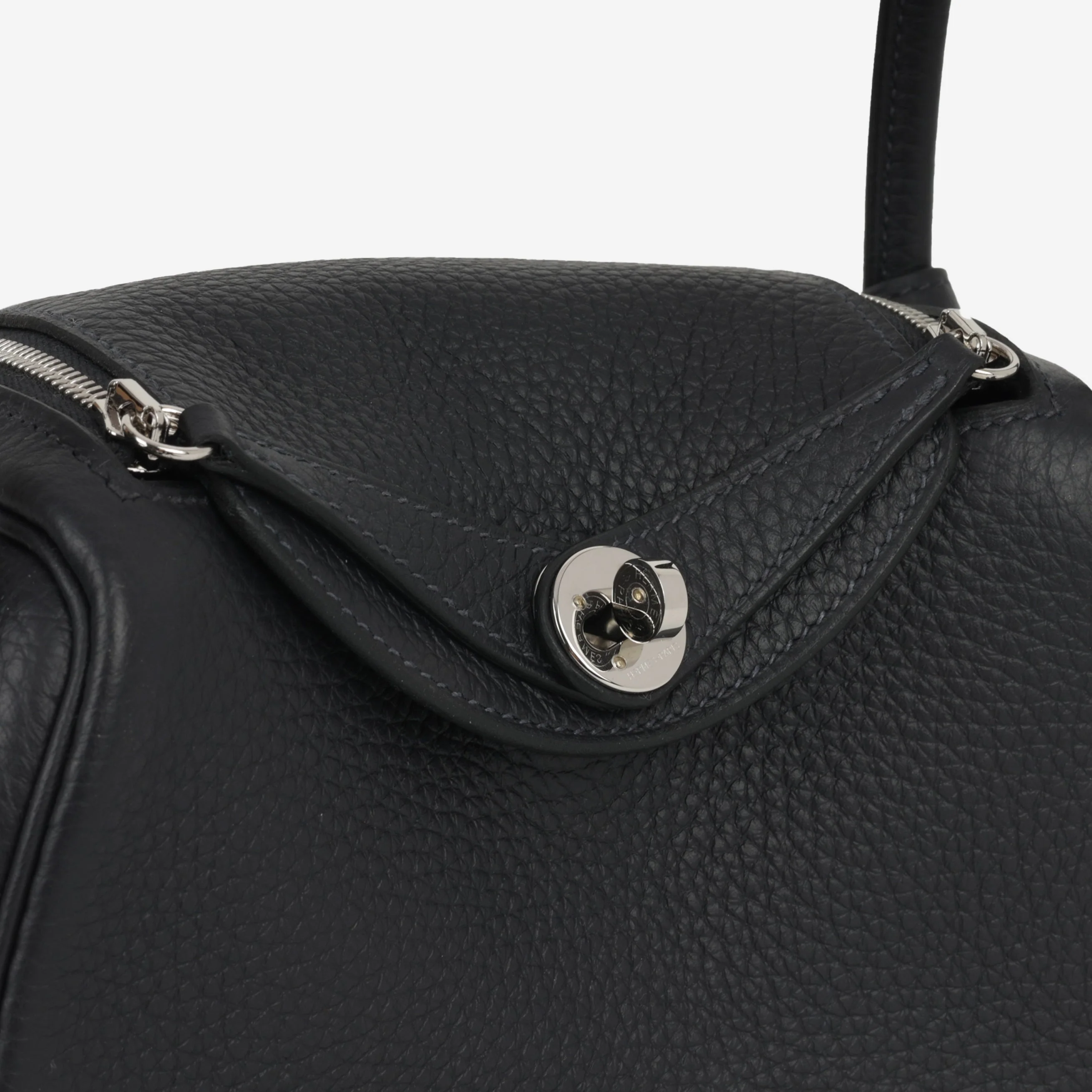 Hermès Mini Lindy - Caban Clemence | Palladium Hardware - Image 8