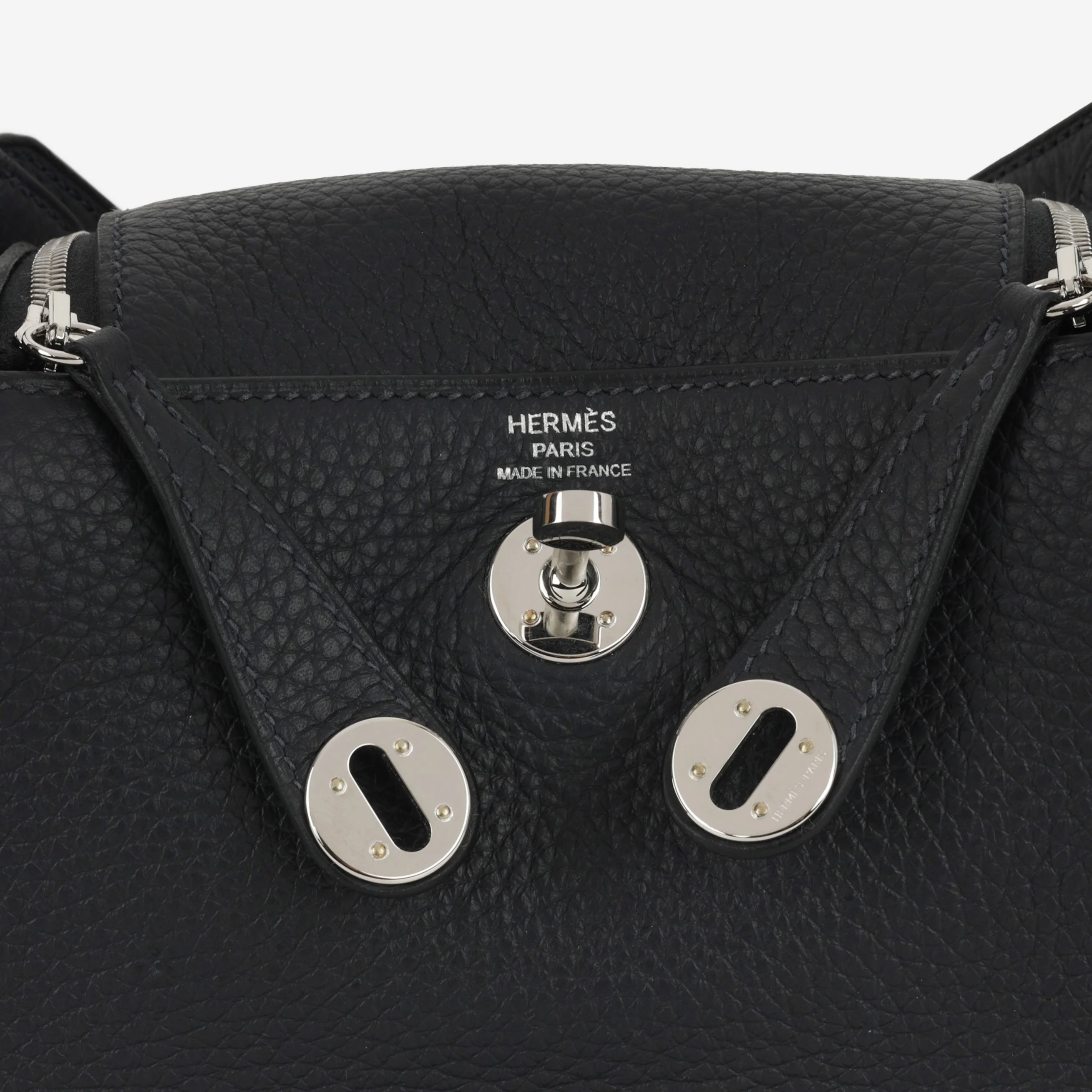 Hermès Mini Lindy - Caban Clemence | Palladium Hardware - Image 9