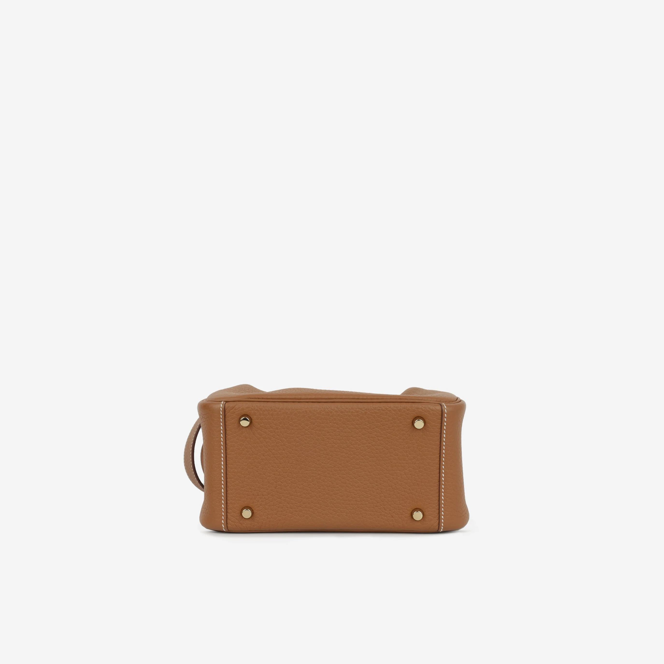Hermès Mini Lindy - Gold Clemence | Gold Hardware - Image 4