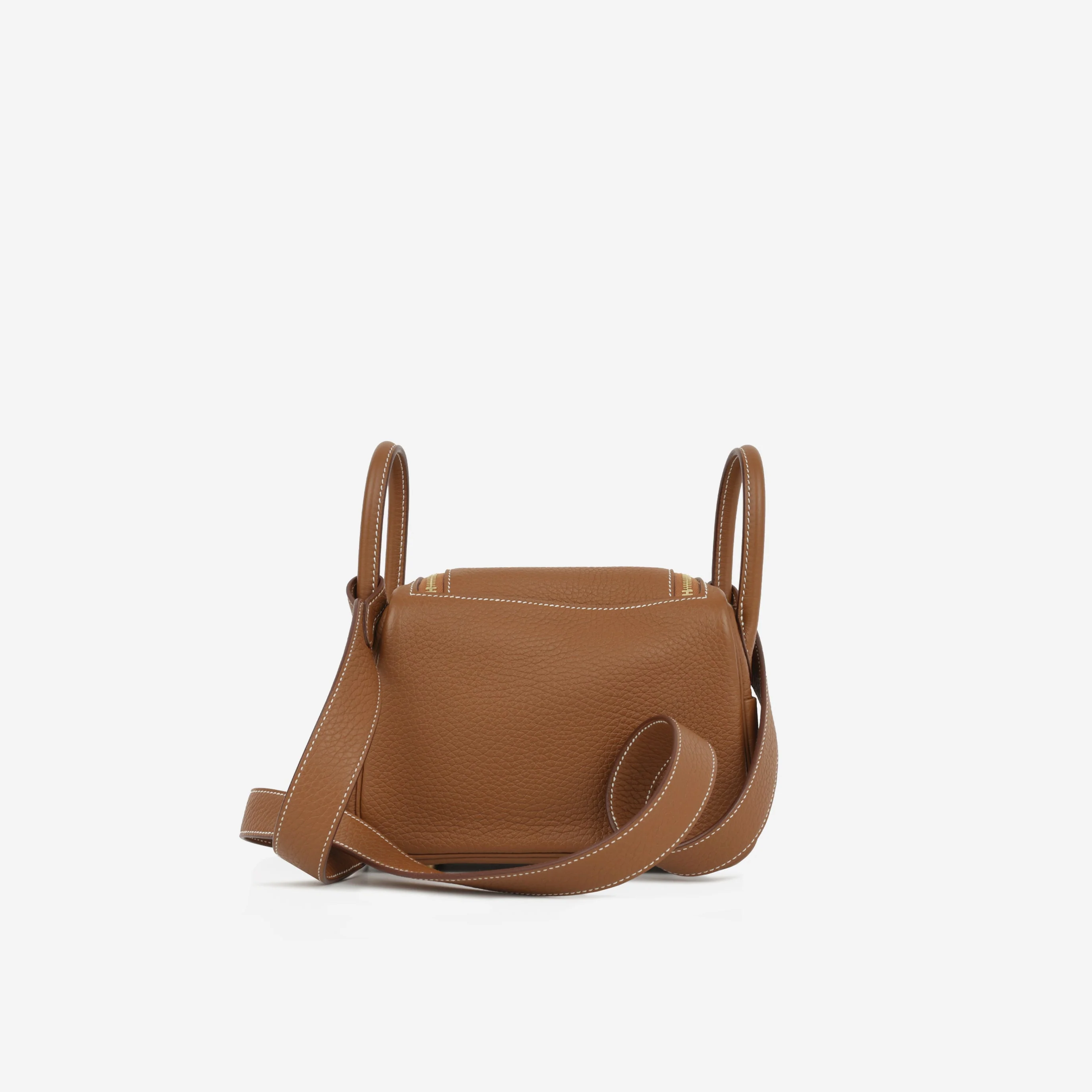 Hermès Mini Lindy - Gold Clemence | Gold Hardware - Image 7