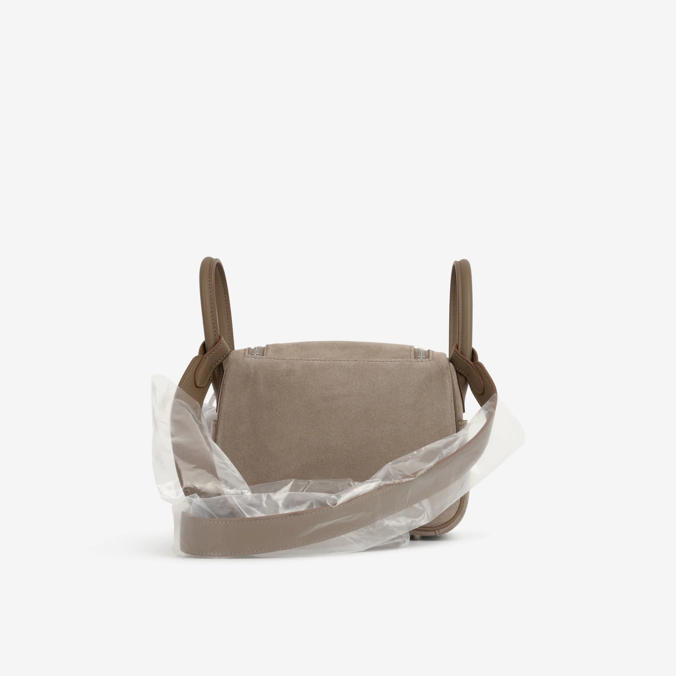 Hermès Mini Lindy - Gris Caillou / Etoupe Swift | Palladium Hardware - Image 3