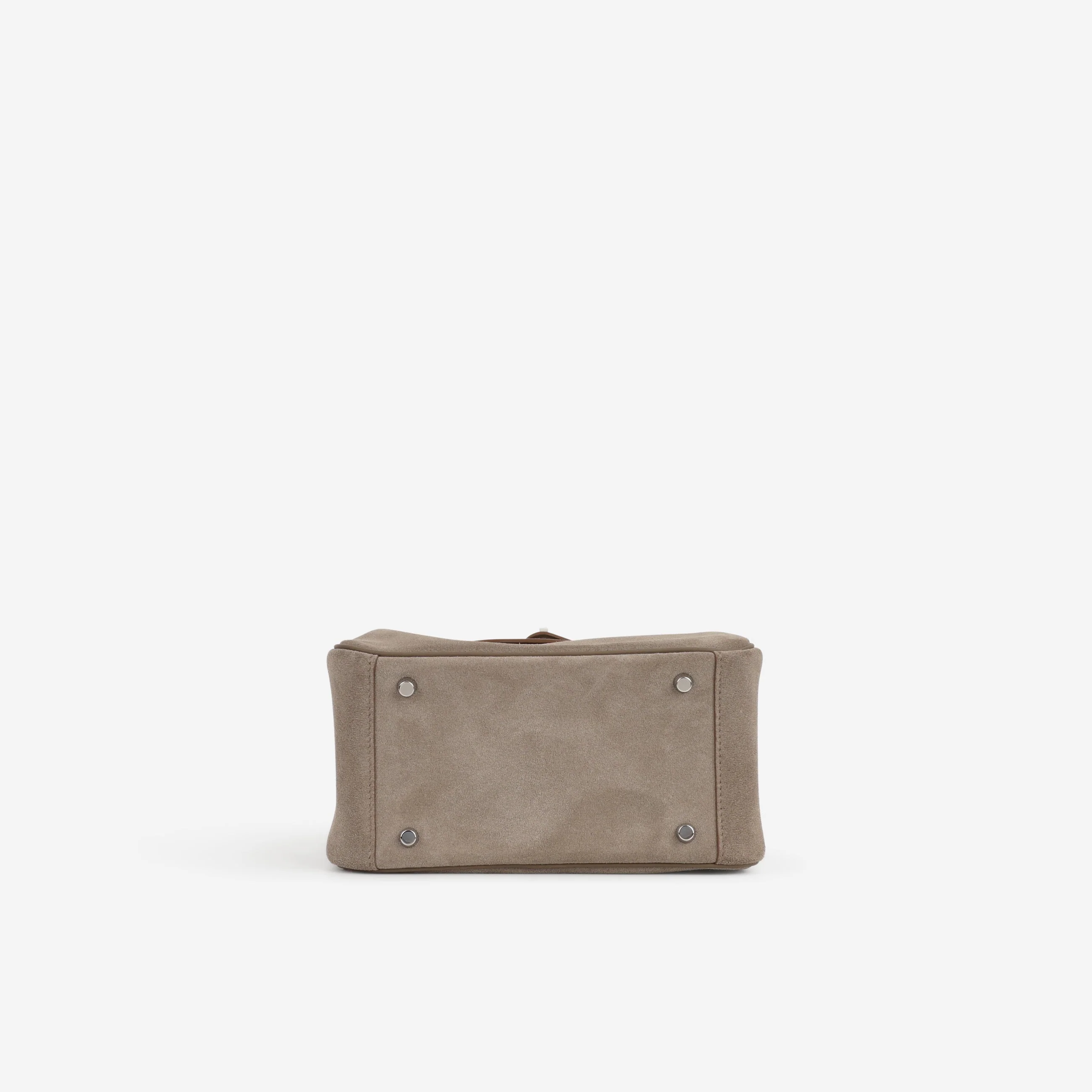Hermès Mini Lindy - Gris Caillou / Etoupe Swift | Palladium Hardware - Image 4