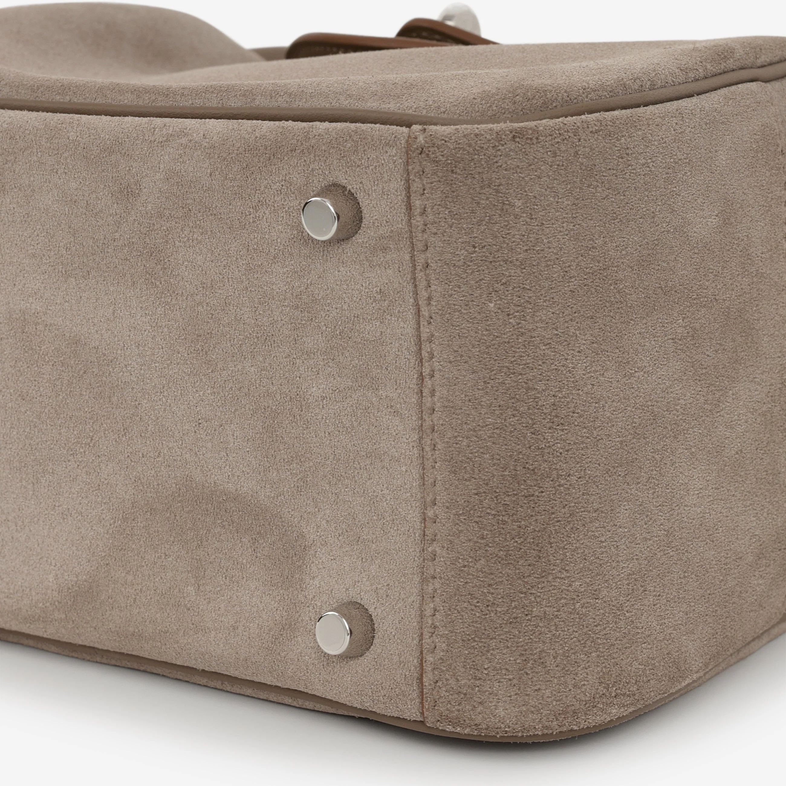 Hermès Mini Lindy - Gris Caillou / Etoupe Swift | Palladium Hardware - Image 6