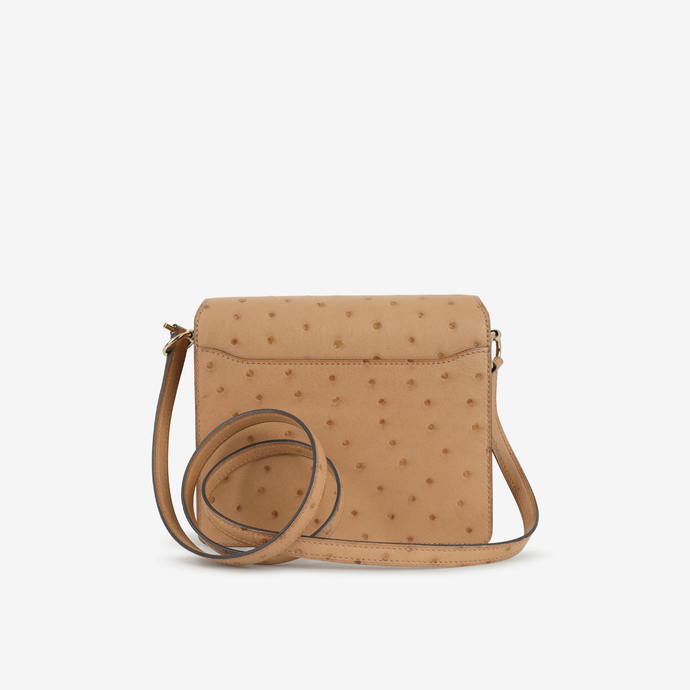 Hermès Mini Roulis - Chai Ostrich | Permabrass Hardware - Image 3