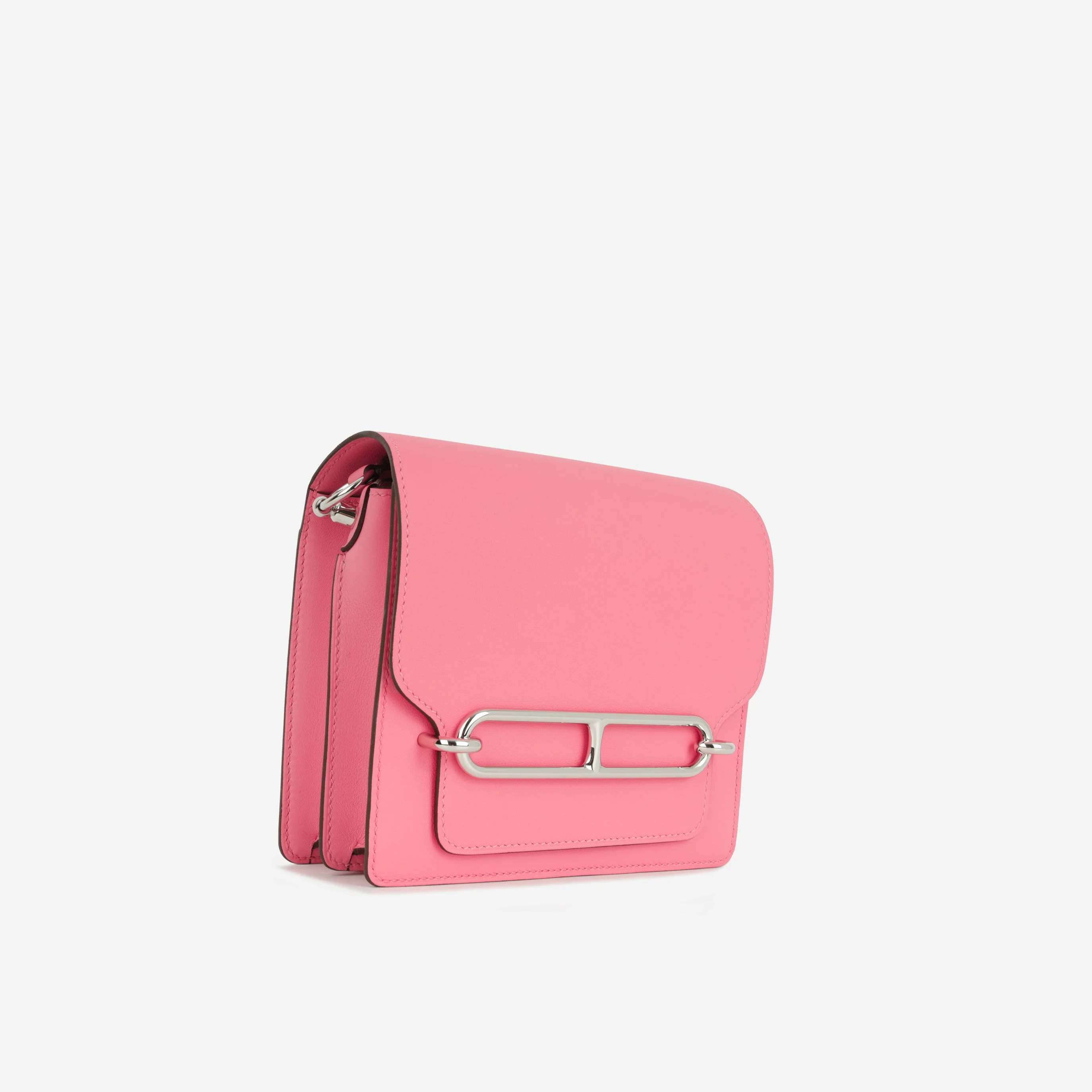 Hermès Mini Roulis - Rose Azalee Swift | Palladium Hardware - Image 2