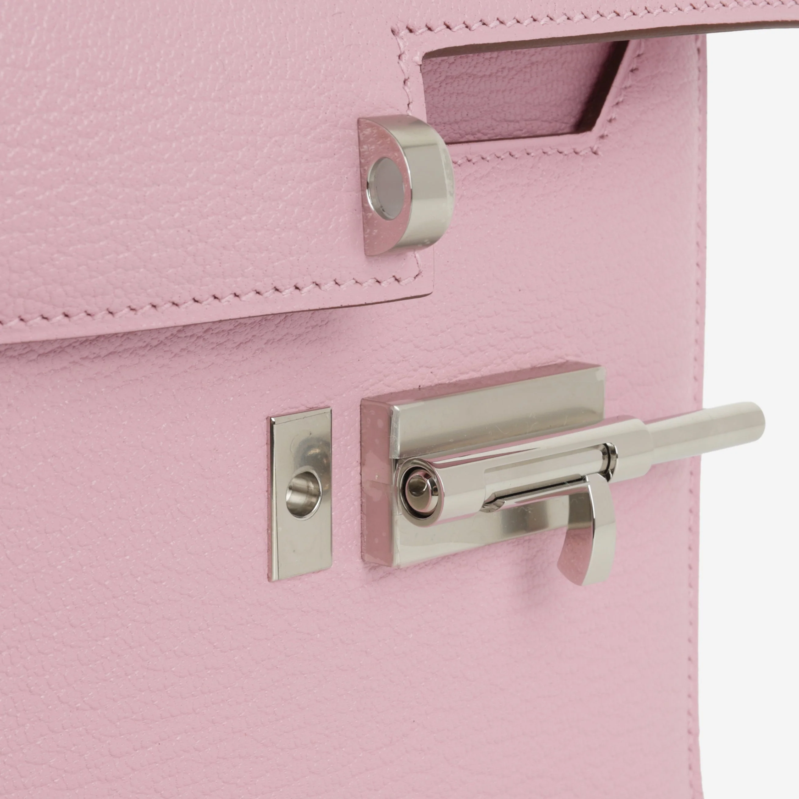 Hermès Mini Verrou Chaine - Mauve Sylvestre Chevre | Palladium Hardware - Image 6
