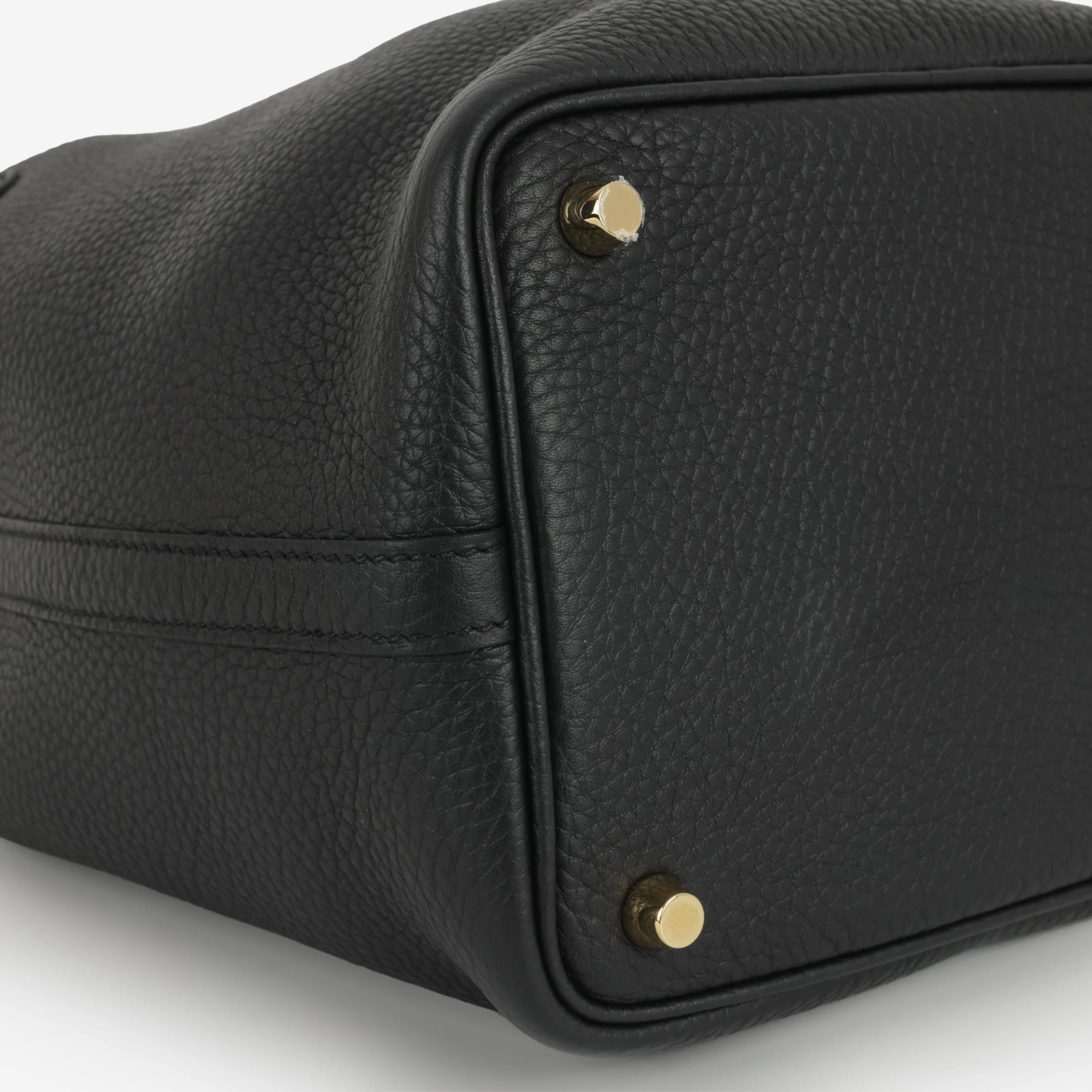 Hermès Picotin 18 - Black Clemence | Gold Hardware - Image 5