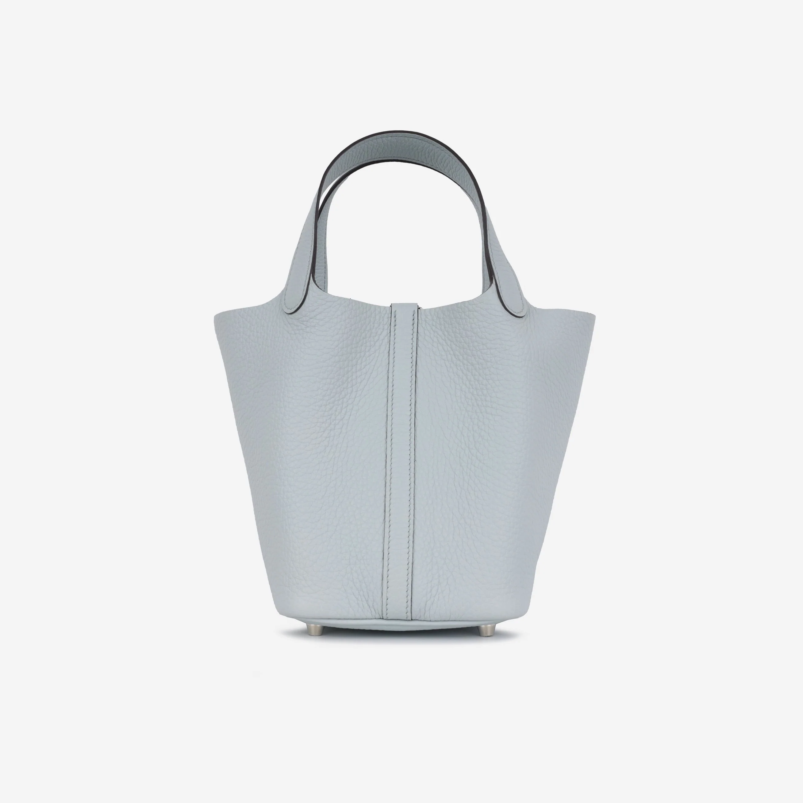 Hermès  Picotin 18 - Bleu Glacier Clemence | Palladium Hardware - Image 4
