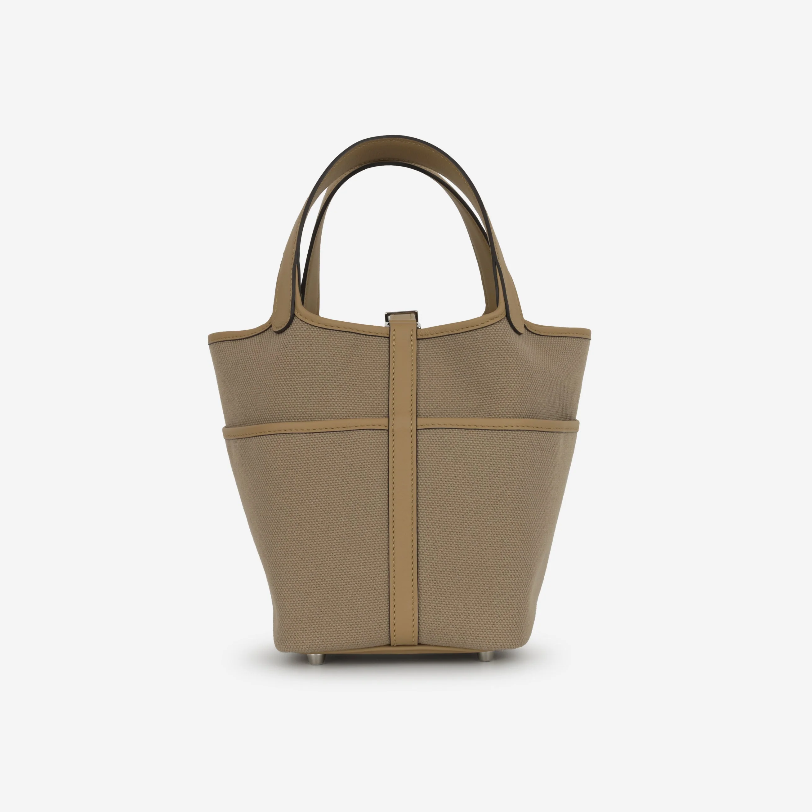 Hermès Picotin 18 Cargo - Beige Marfa Canvas / Poussiere Swift | Palladium Hardware - Image 3