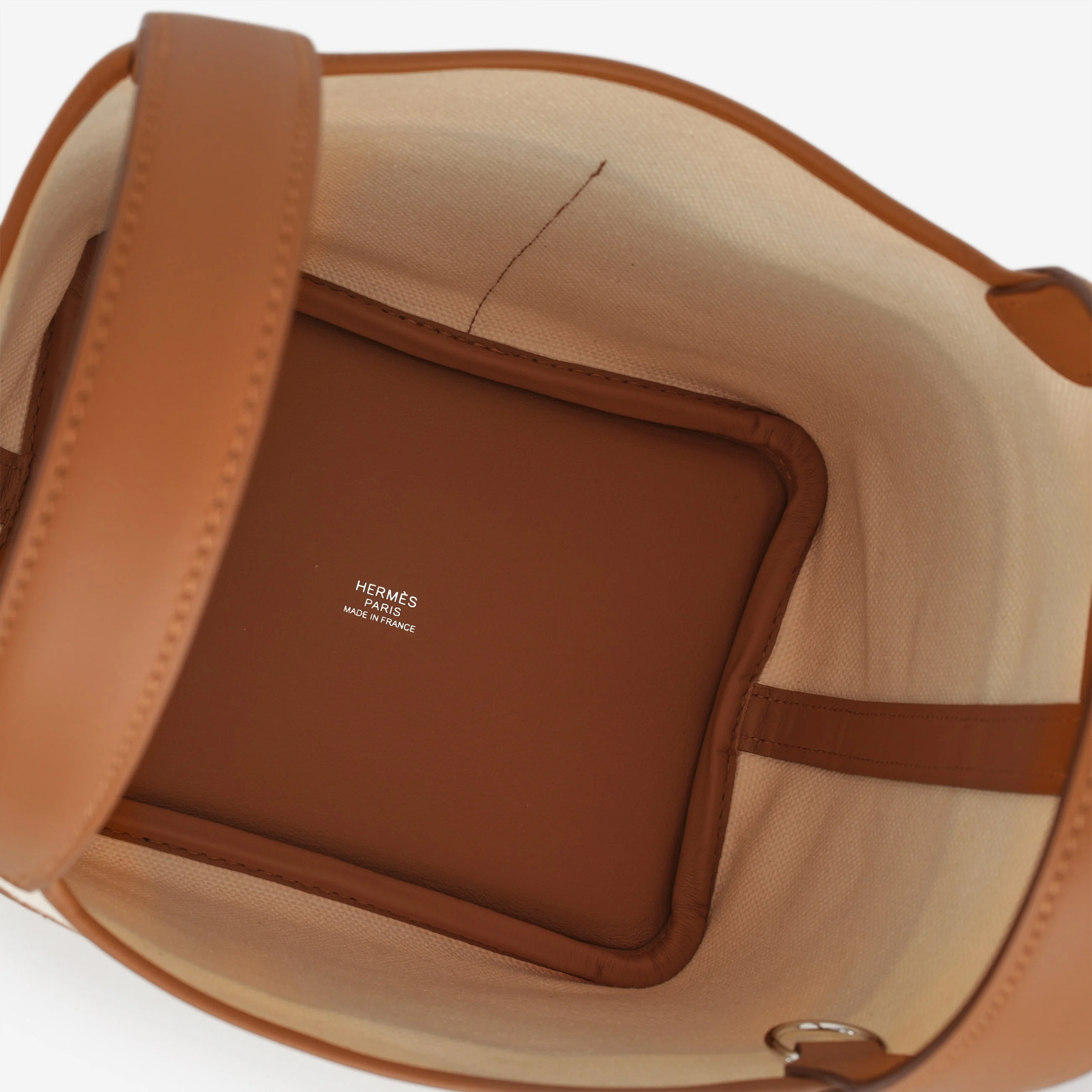 Hermès Picotin 18 Cargo - Ecru Canvas / Gold Swift | Palladium Hardware - Image 7