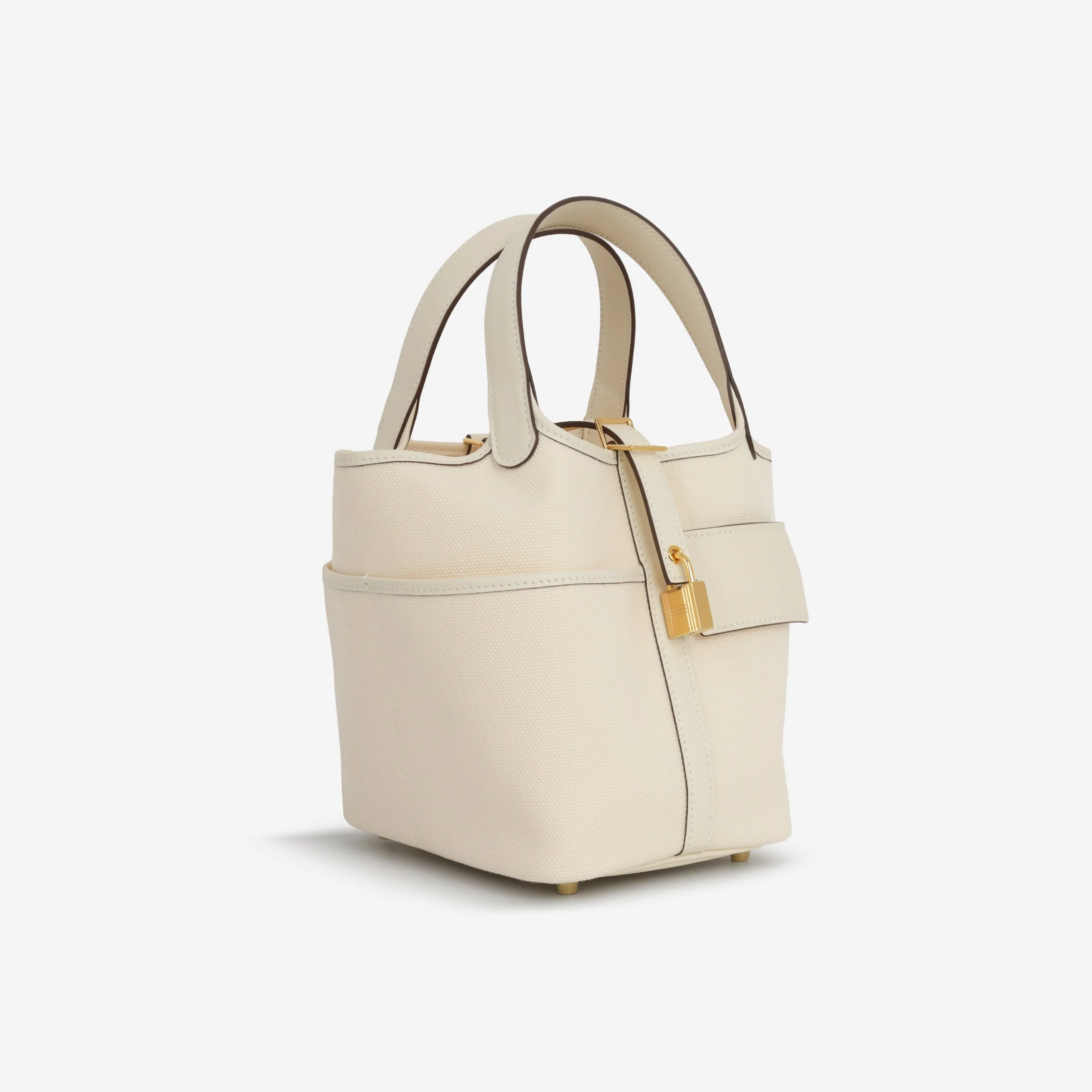 Hermès Picotin 18 Cargo - Ecru Canvas / Nata Swift | Gold Hardware - Image 2