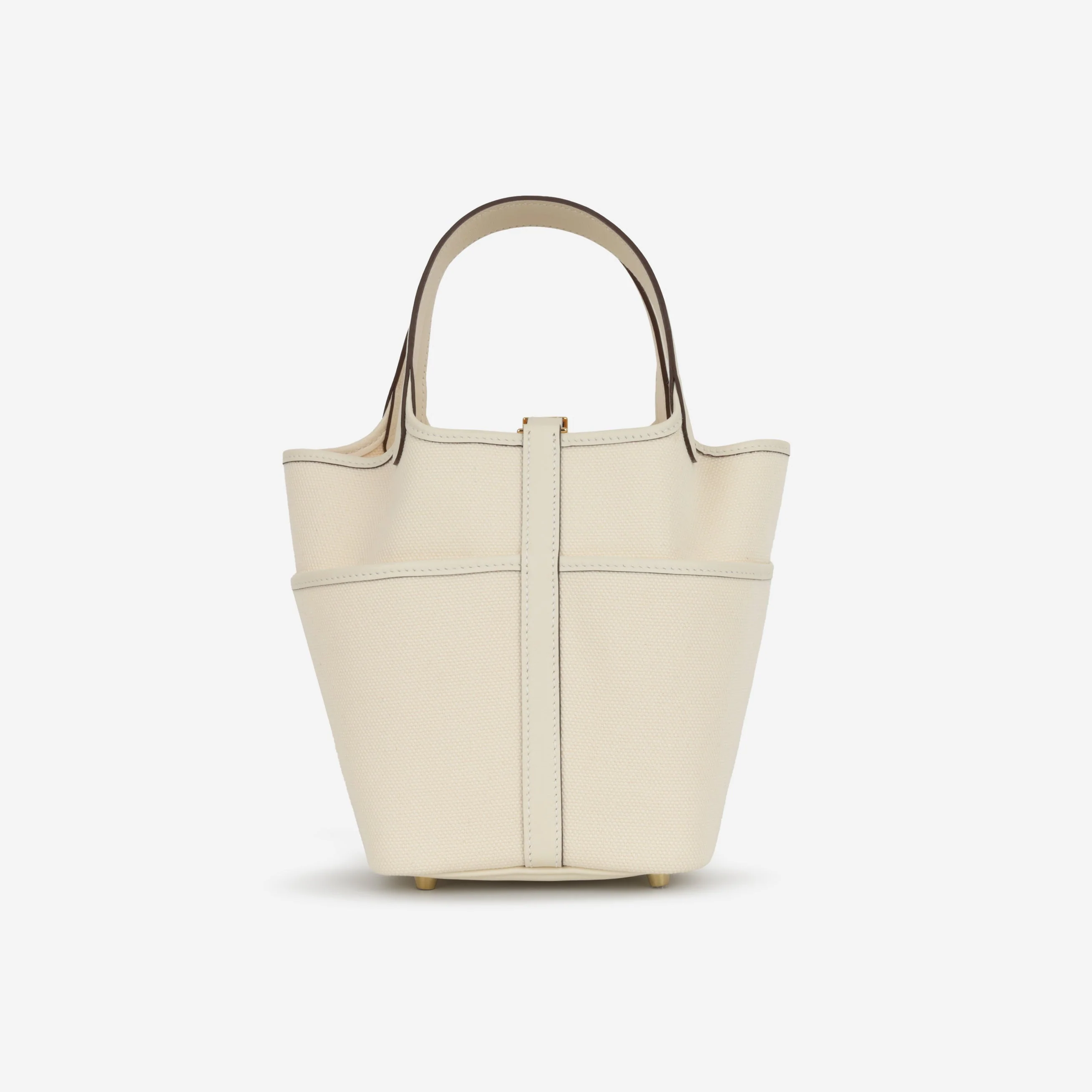 Hermès Picotin 18 Cargo - Ecru Canvas / Nata Swift | Gold Hardware - Image 3