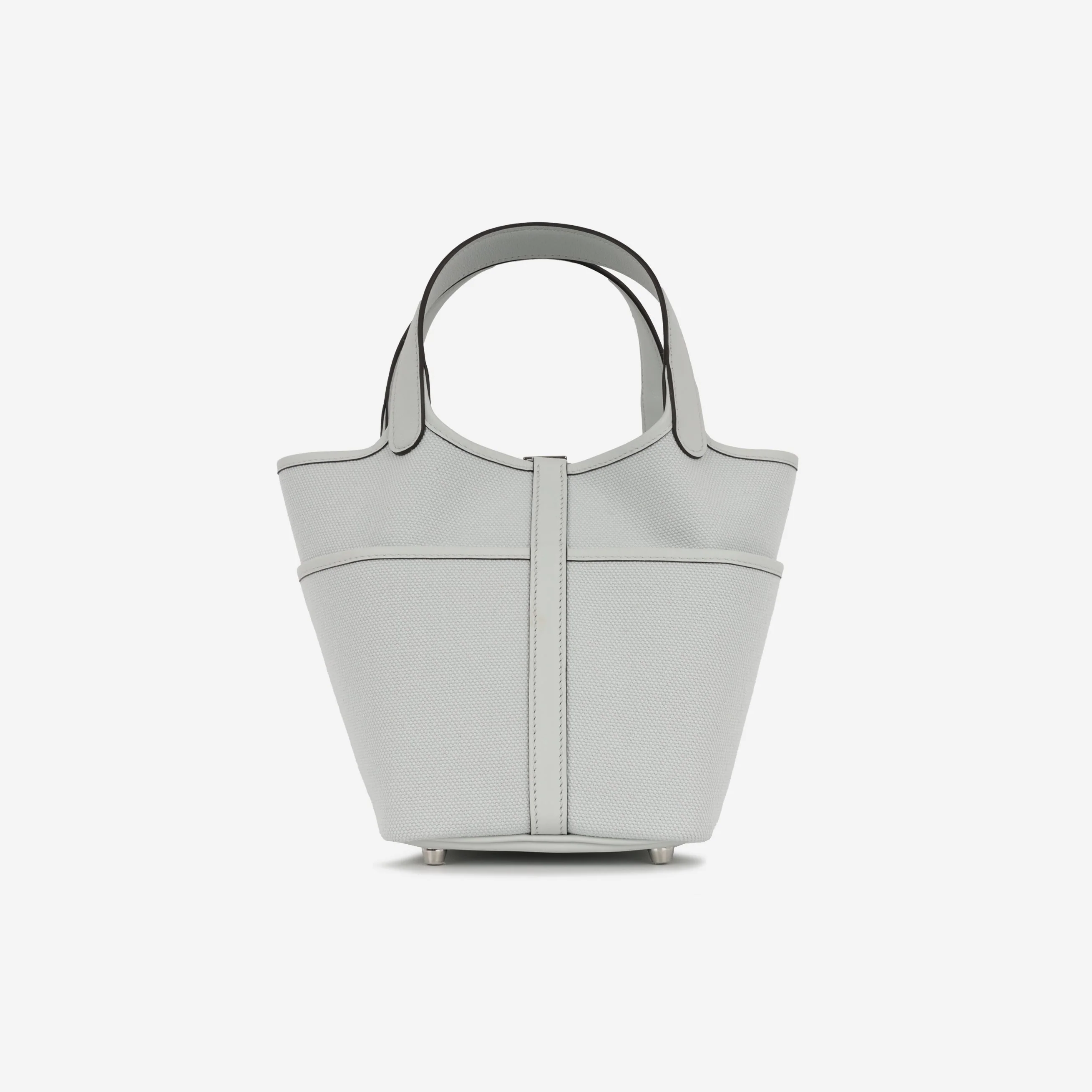 Hermès Picotin 18 Cargo - Gris Platine Canvas / Swift | Palladium Hardware - Image 6