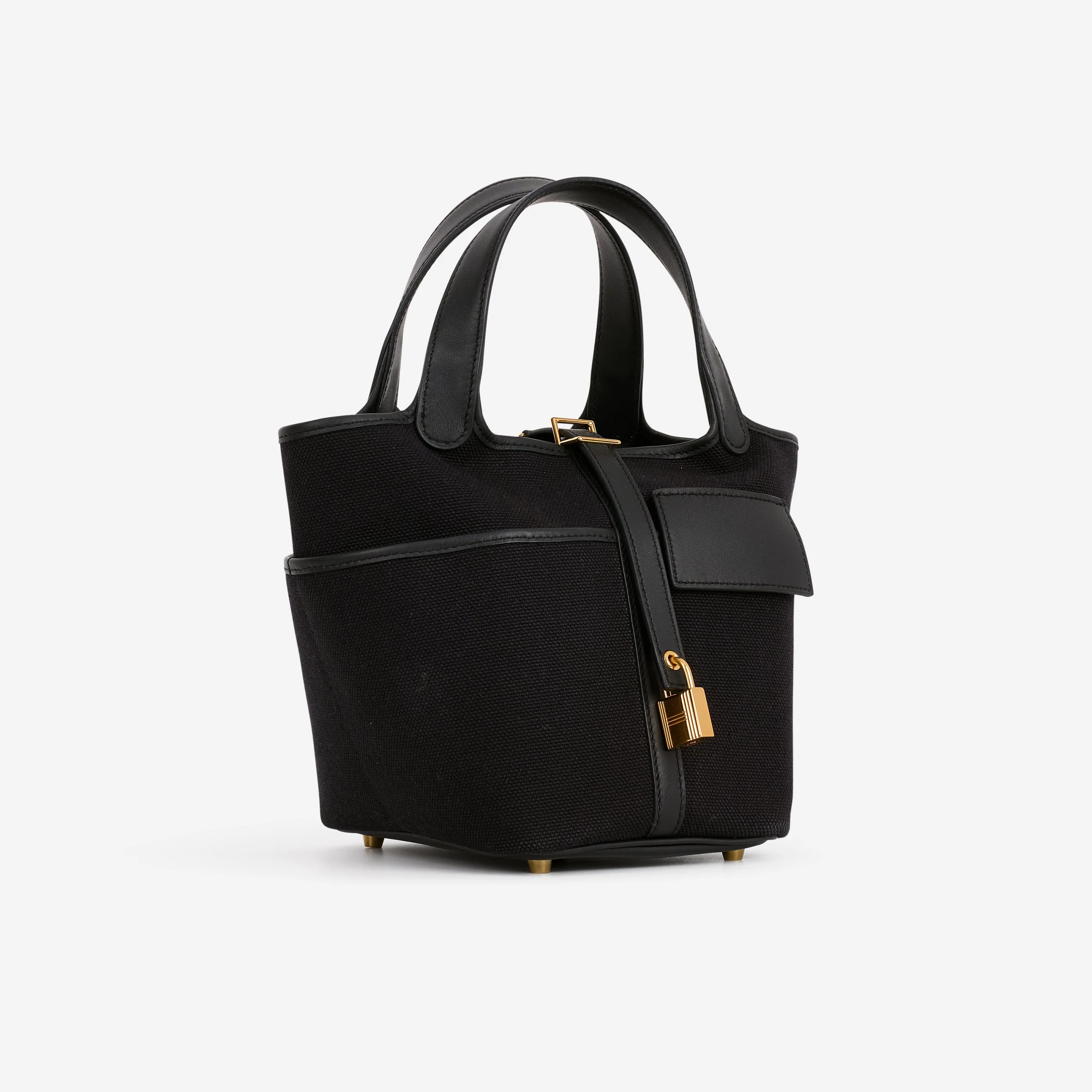 Hermès Picotin 18 Cargo - Noir Canvas / Swift | Gold Hardware - Image 2