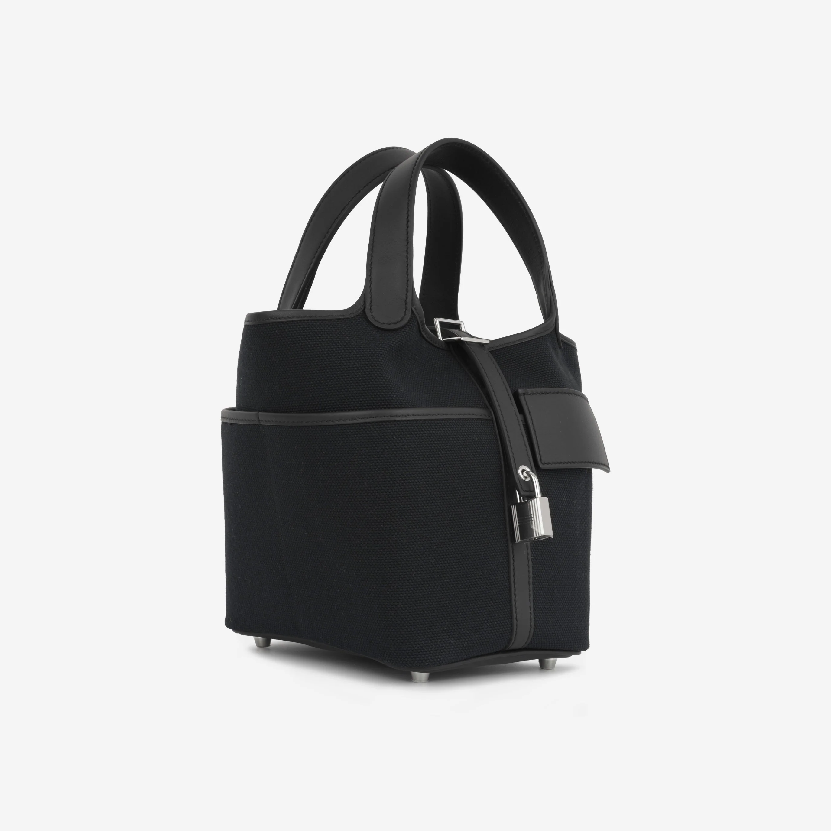 Hermès Picotin 18 Cargo - Noir Canvas / Swift | Palladium Hardware - Image 2