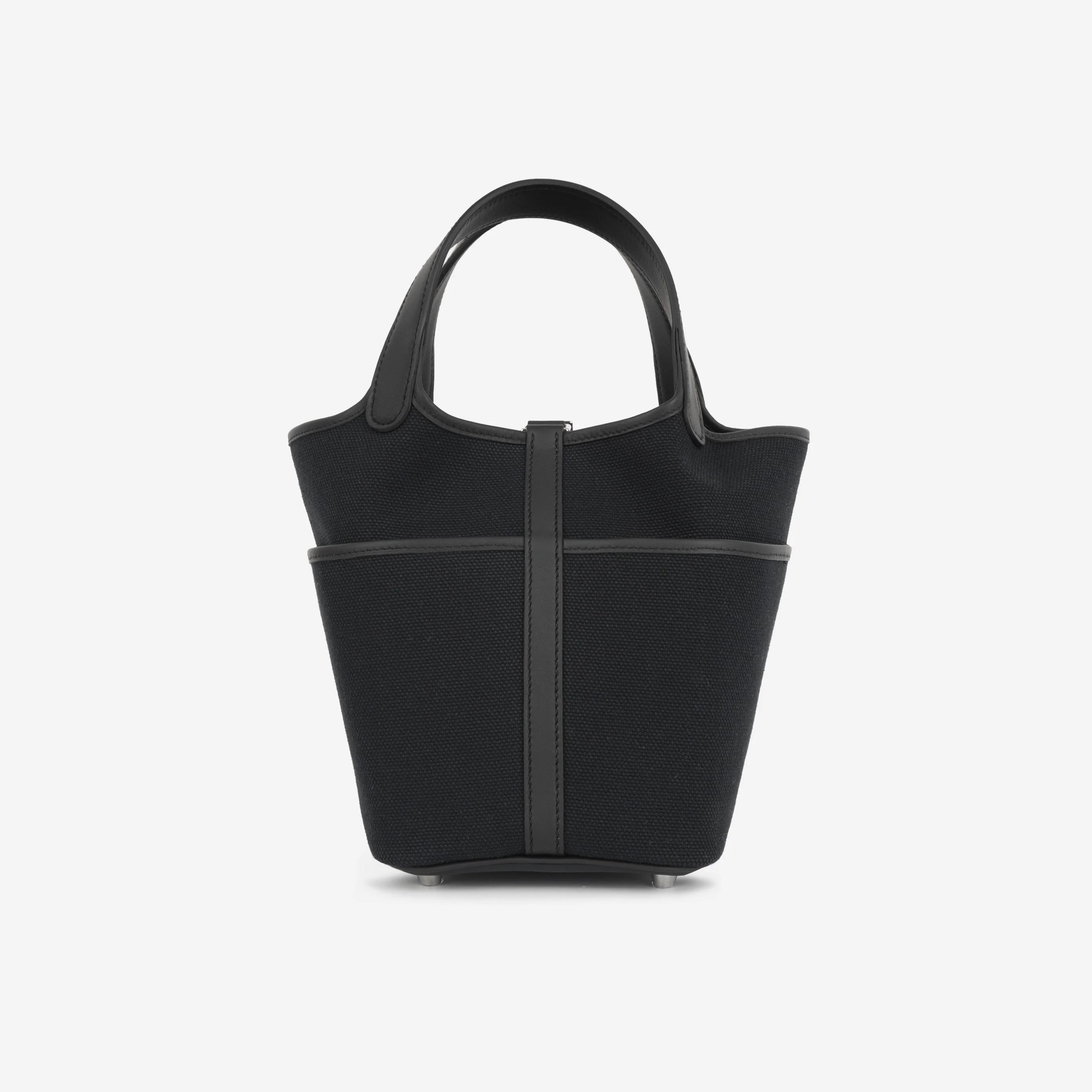 Hermès Picotin 18 Cargo - Noir Canvas / Swift | Palladium Hardware - Image 3