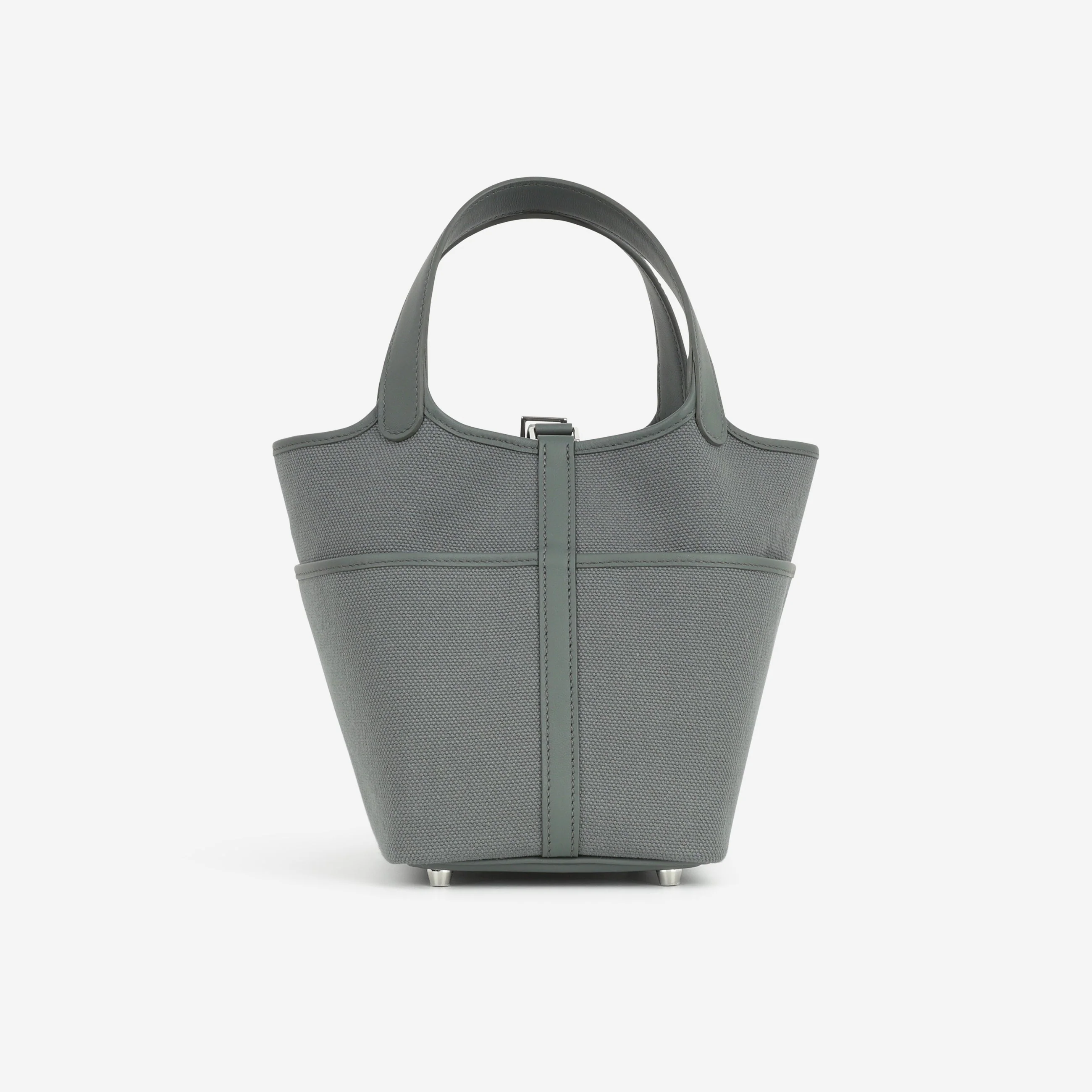 Hermès Picotin 18 Cargo - Vert Mangrove Canvas / Swift | Palladium Hardware - Image 3
