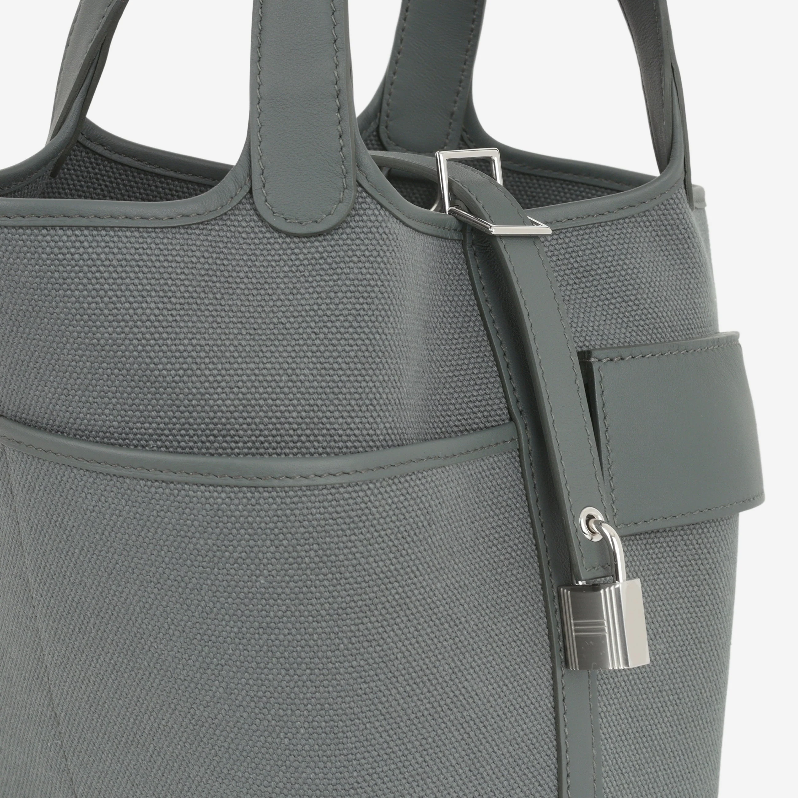 Hermès Picotin 18 Cargo - Vert Mangrove Canvas / Swift | Palladium Hardware - Image 8