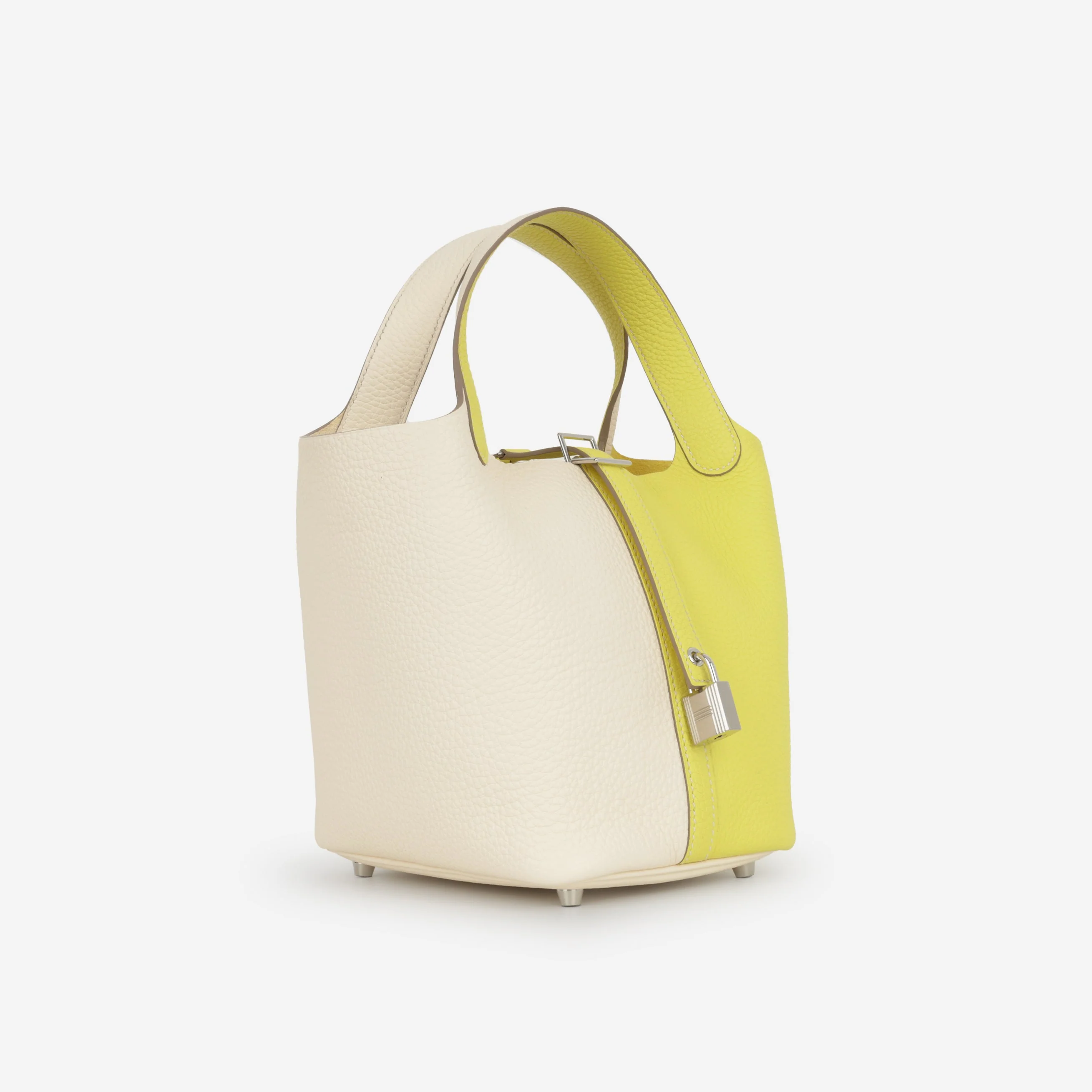 Hermès Picotin 18 Casaque - Lime / Nata Clemence | Palladium Hardware - Image 3