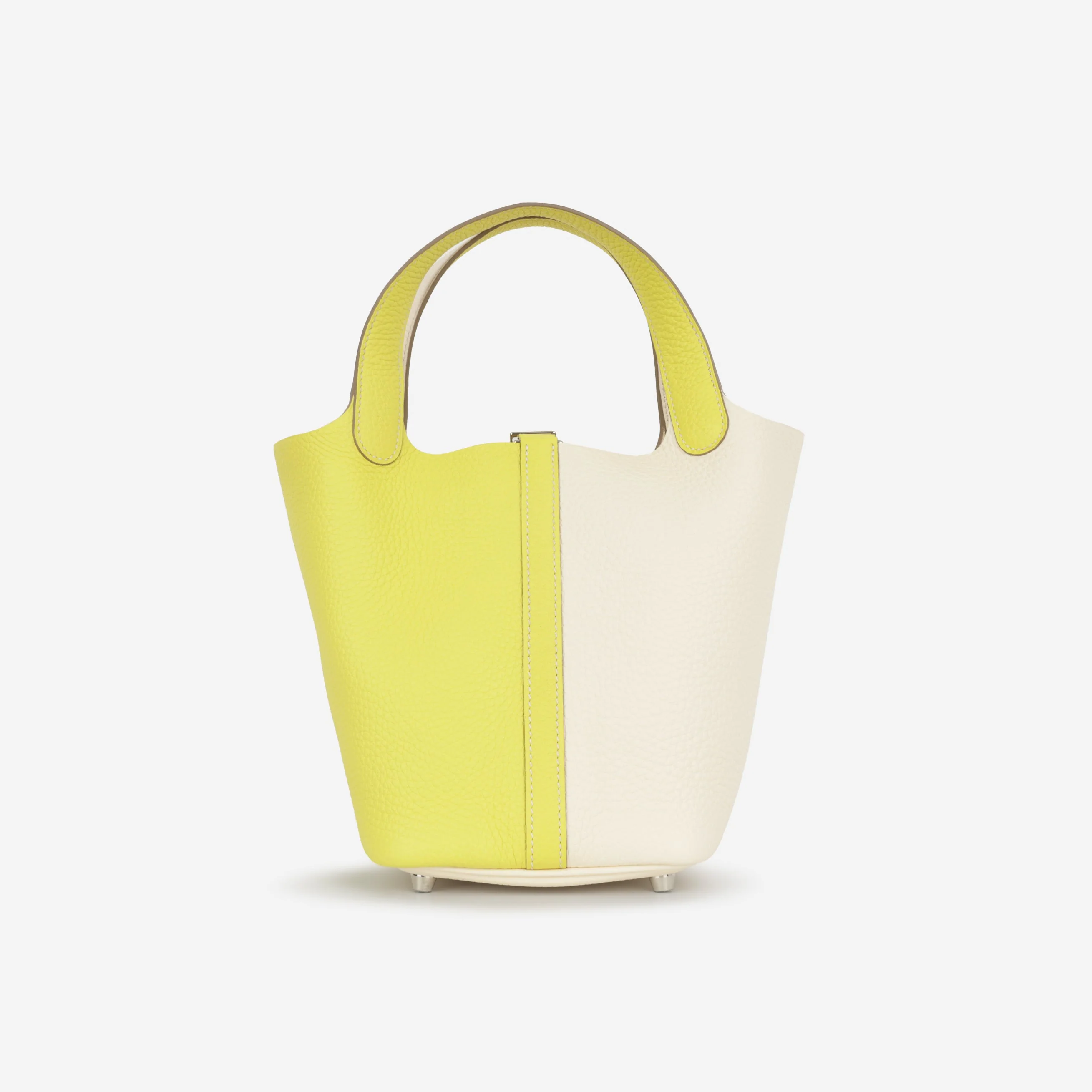 Hermès Picotin 18 Casaque - Lime / Nata Clemence | Palladium Hardware - Image 4