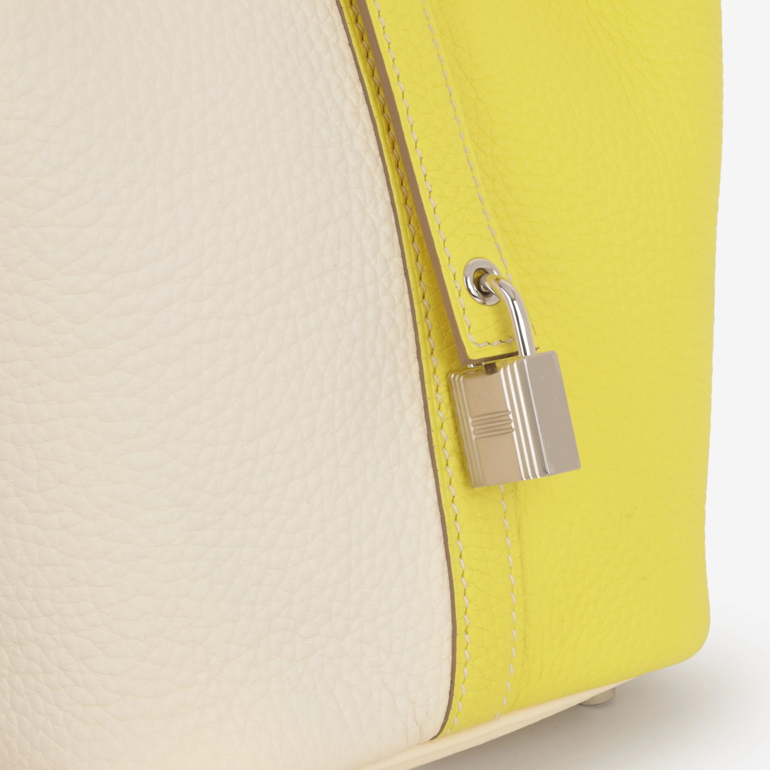 Hermès Picotin 18 Casaque - Lime / Nata Clemence | Palladium Hardware - Image 5