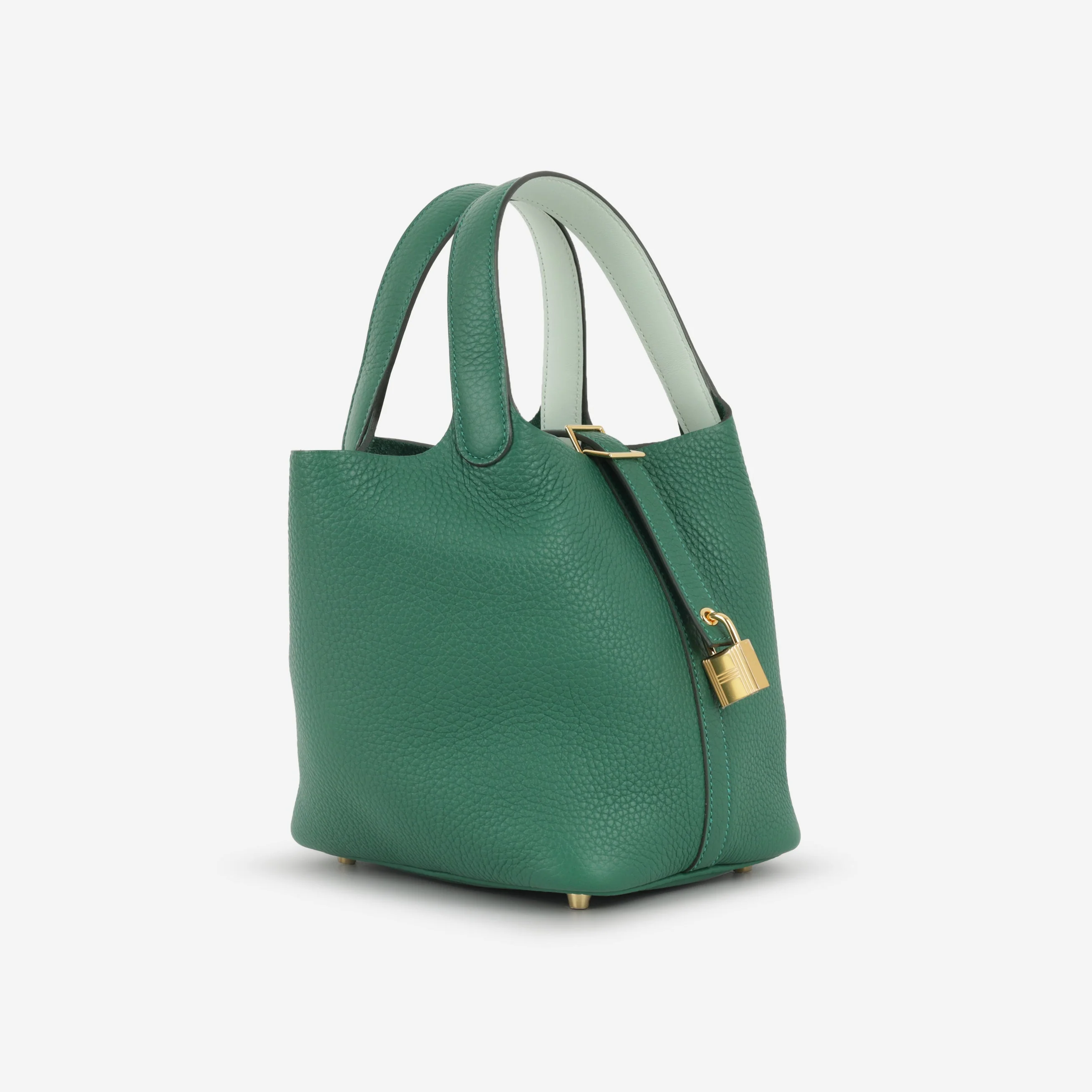 Hermès Picotin 18 Eclat - Vert Moyen / Vert Peppermint Clemence | Gold Hardware - Image 2