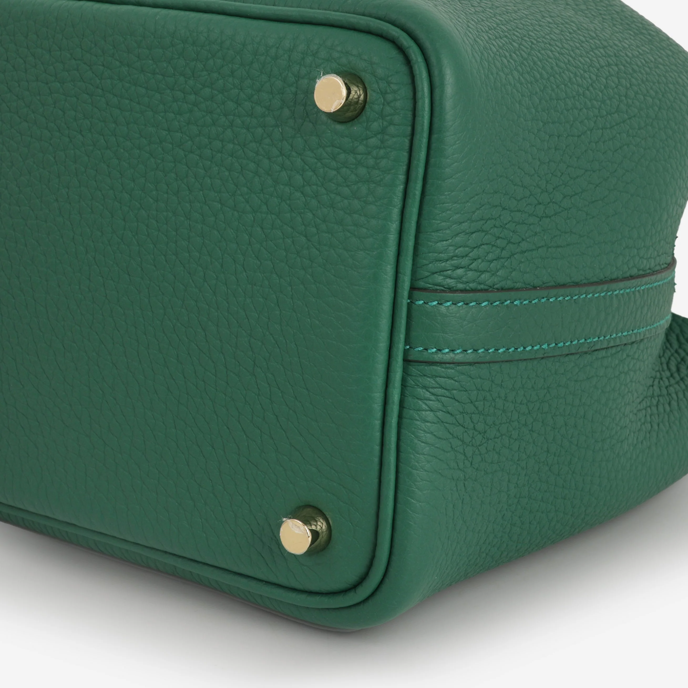 Hermès Picotin 18 Eclat - Vert Moyen / Vert Peppermint Clemence | Gold Hardware - Image 6