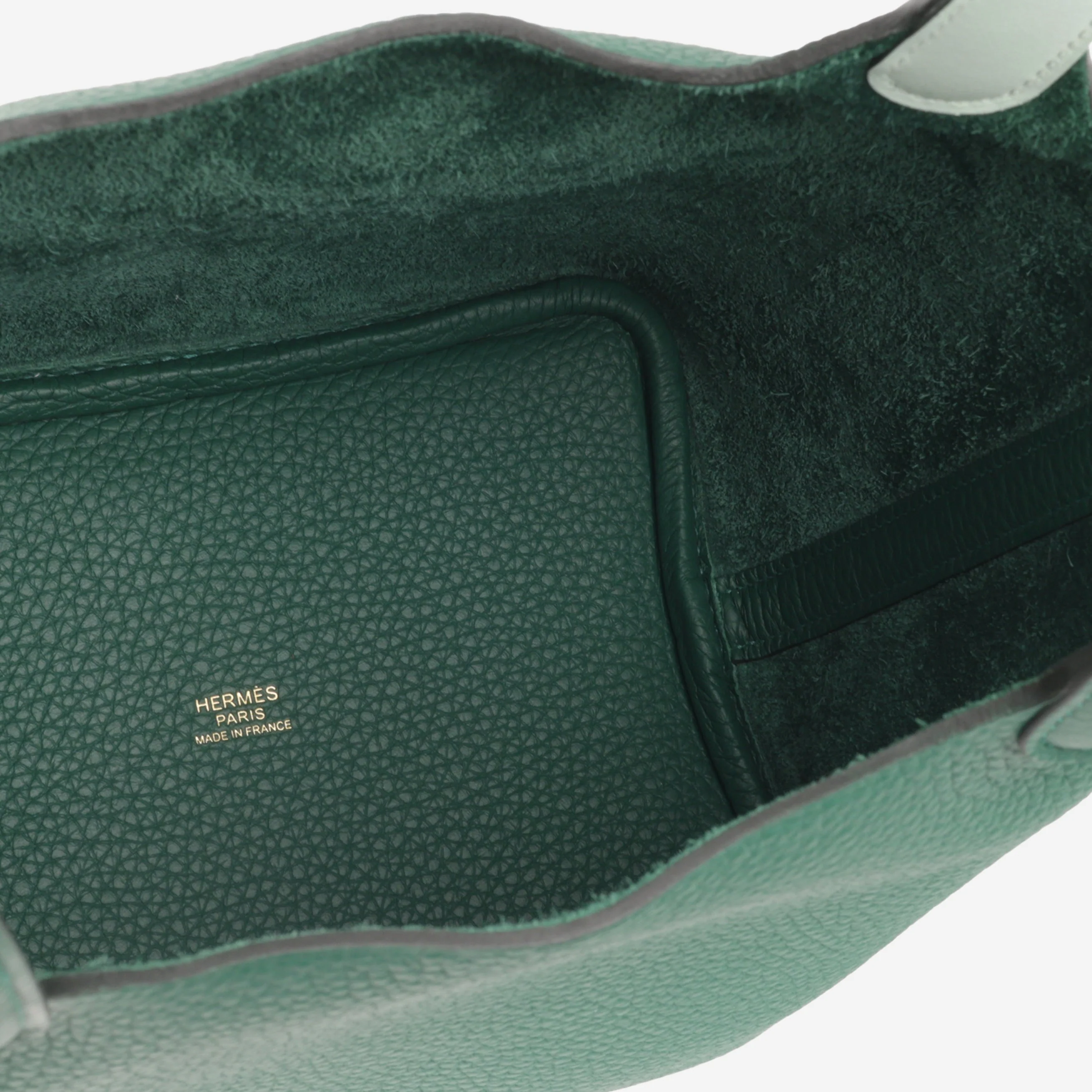 Hermès Picotin 18 Eclat - Vert Moyen / Vert Peppermint Clemence | Gold Hardware - Image 7