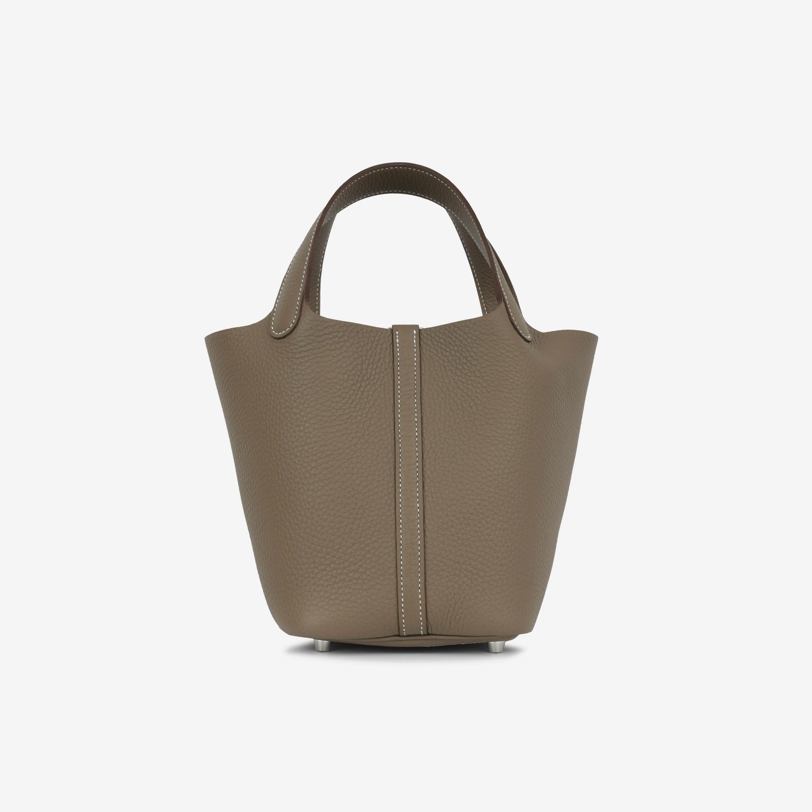 Hermès Picotin 18 - Etoupe Etoupe Clemence | Palladium Hardware - Image 3