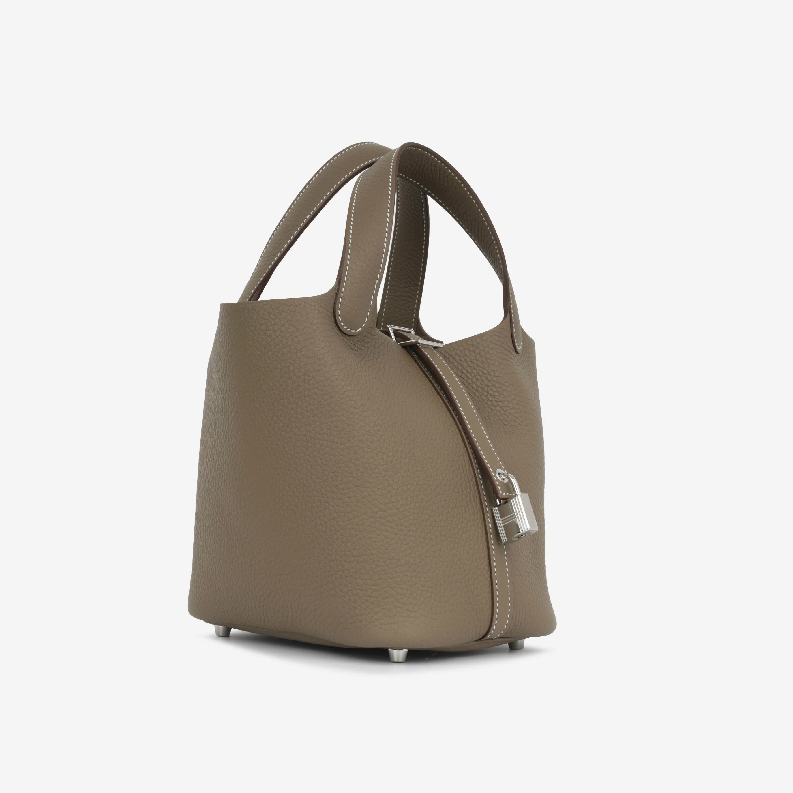 Hermès Picotin 18 - Etoupe Etoupe Clemence | Palladium Hardware - Image 4