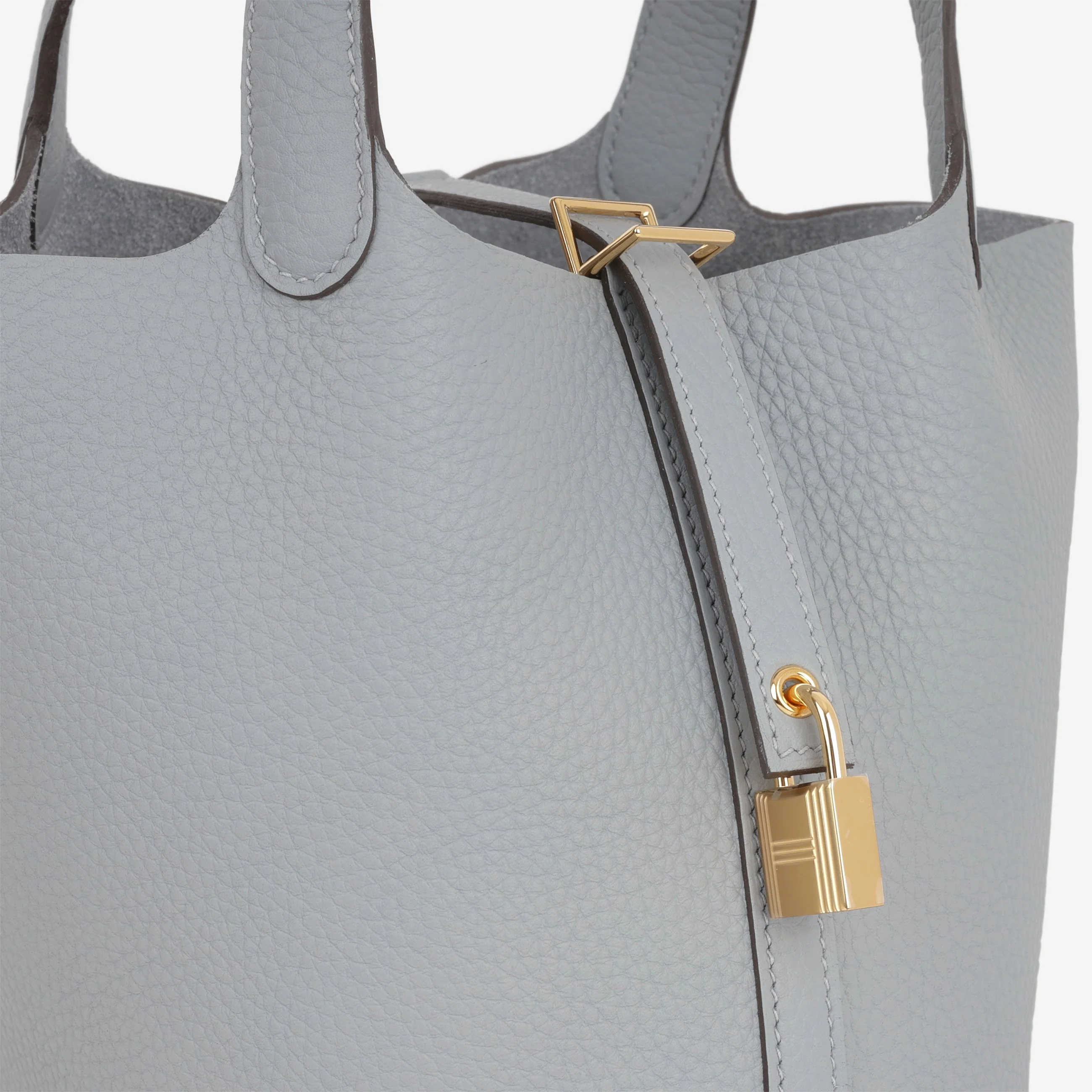 Hermès Picotin 18 - Gris Pantin Clemence | Gold Hardware - Image 8