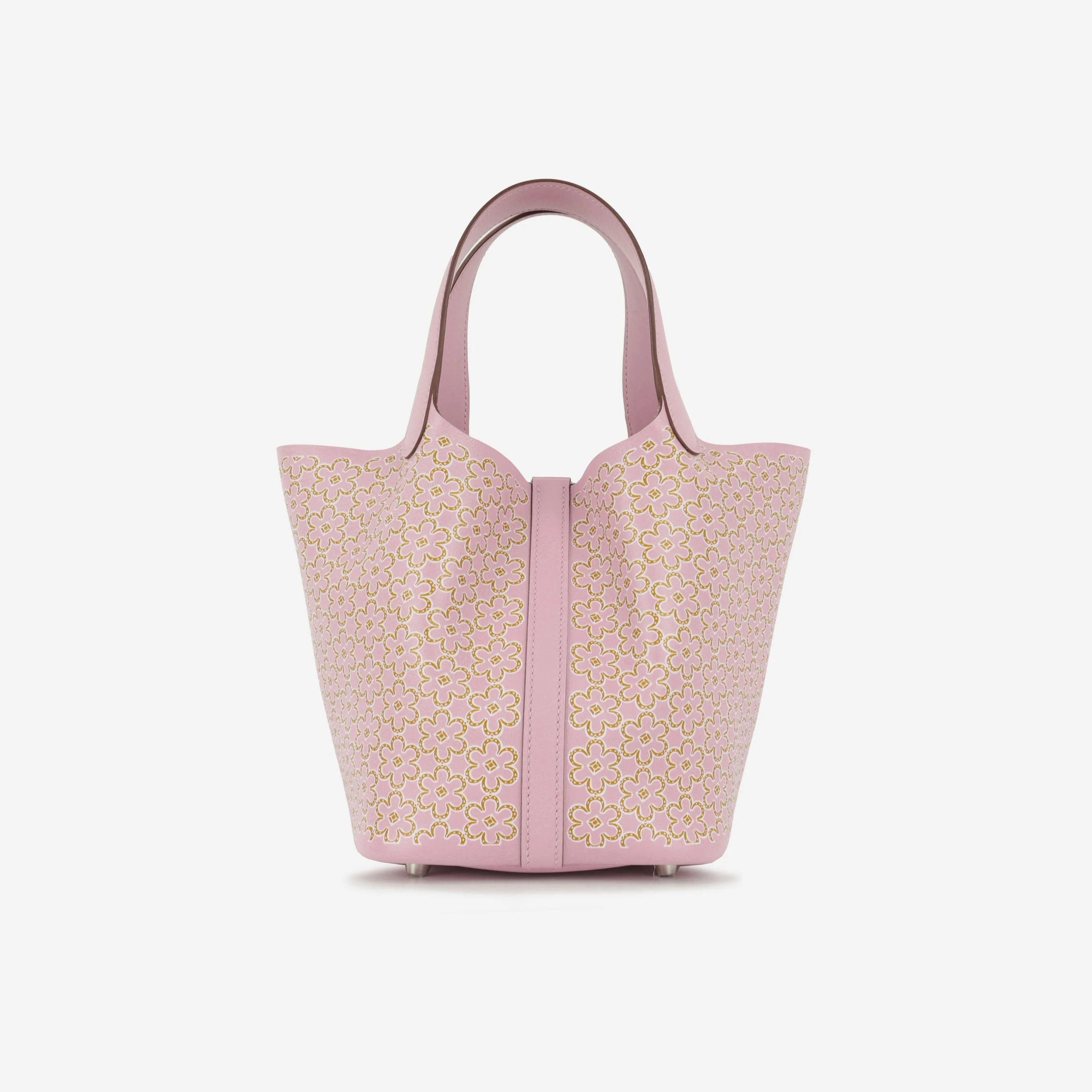Hermès Picotin 18 "Lucky Daisy" - Mauve Sylvestre / Cuivre / Blanc Swift | Palladium Hardware - Image 2