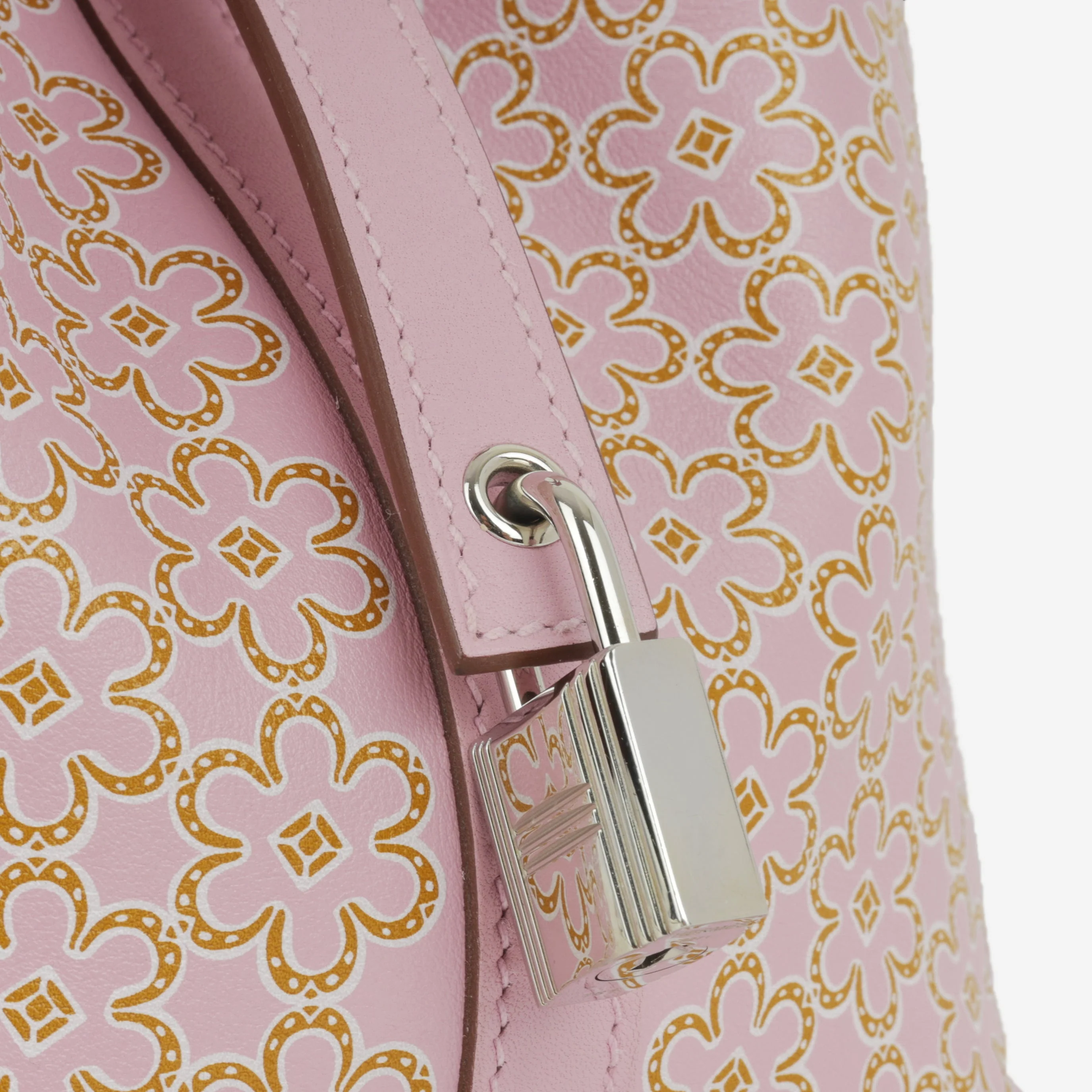 Hermès Picotin 18 "Lucky Daisy" - Mauve Sylvestre / Cuivre / Blanc Swift | Palladium Hardware - Image 5