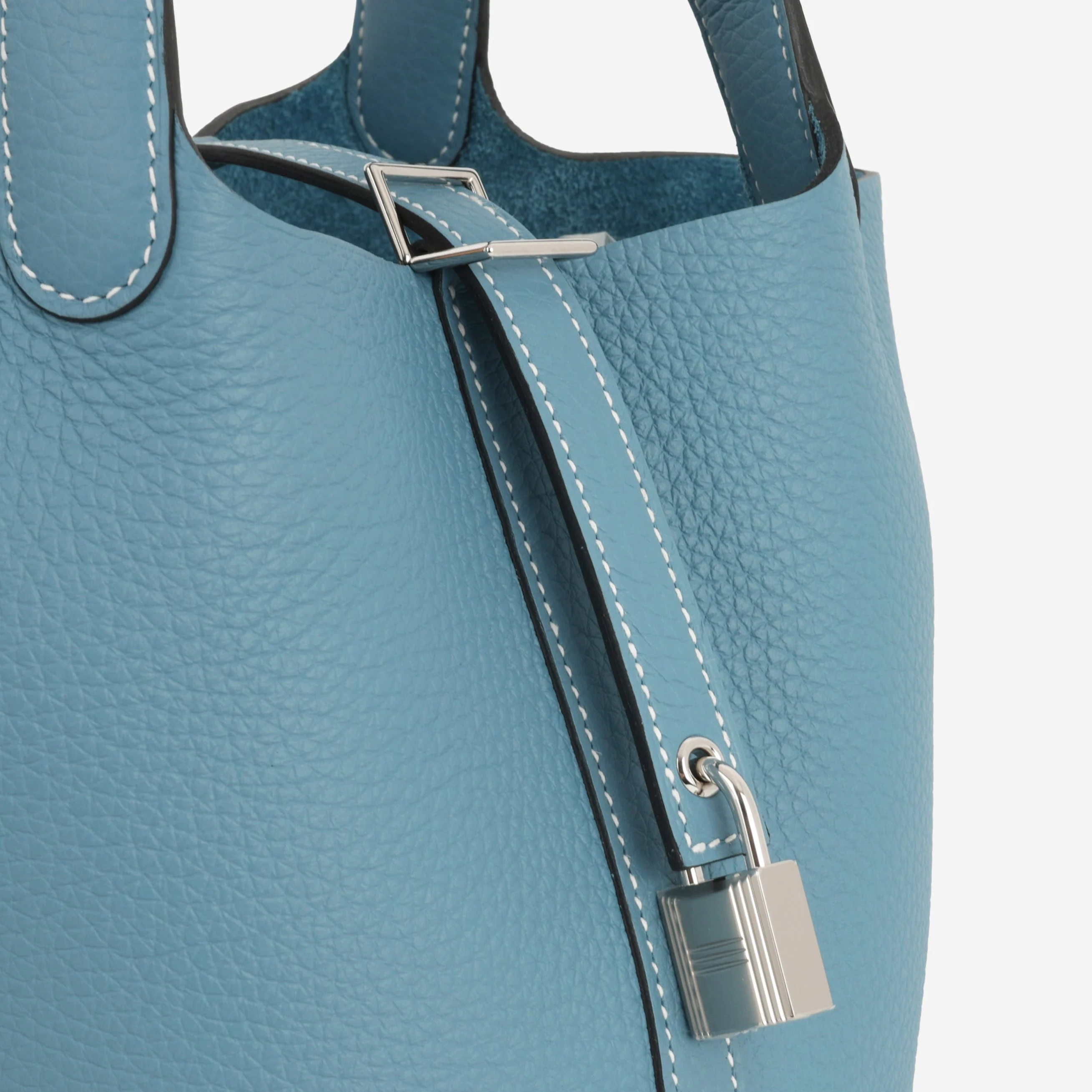 Hermès Picotin 18 - New Blue Jean Clemence | Palladium Hardware (NWT) - Image 5