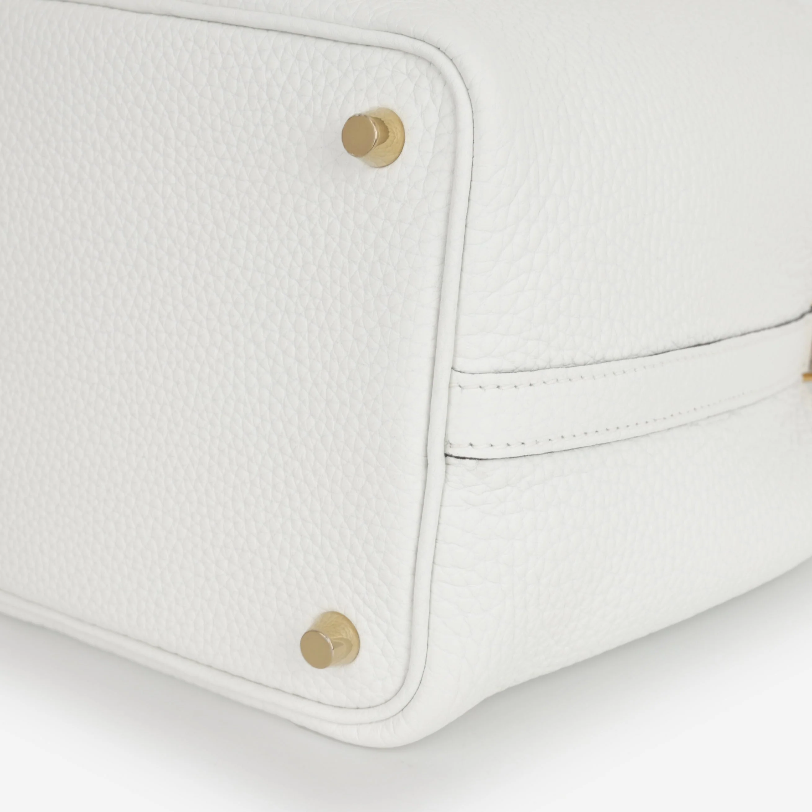 Hermès Picotin 18 - New White Clemence | Gold Hardware - Image 6