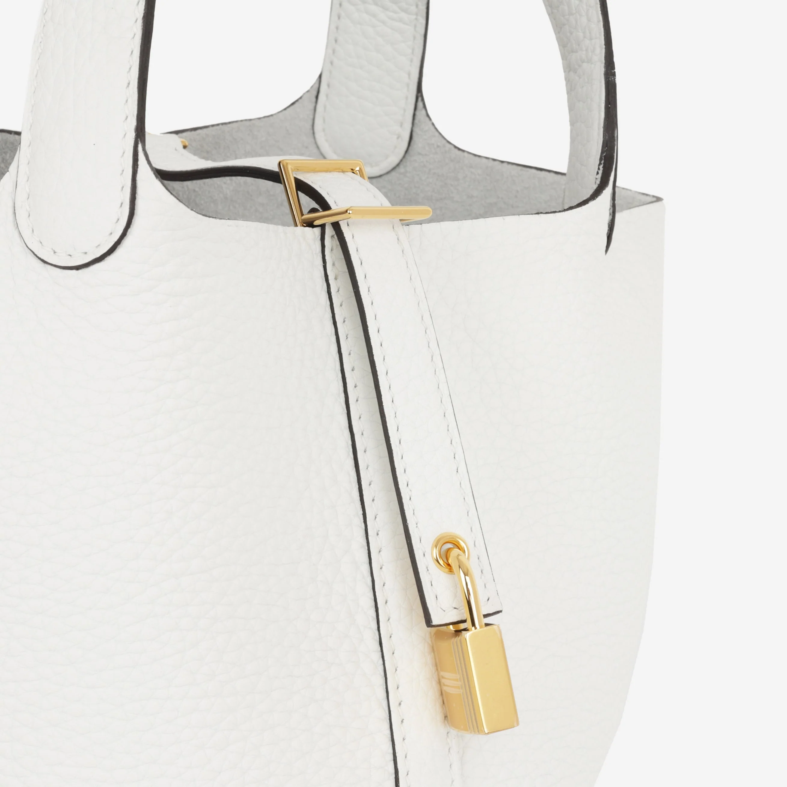 Hermès Picotin 18 - New White Clemence | Gold Hardware - Image 8