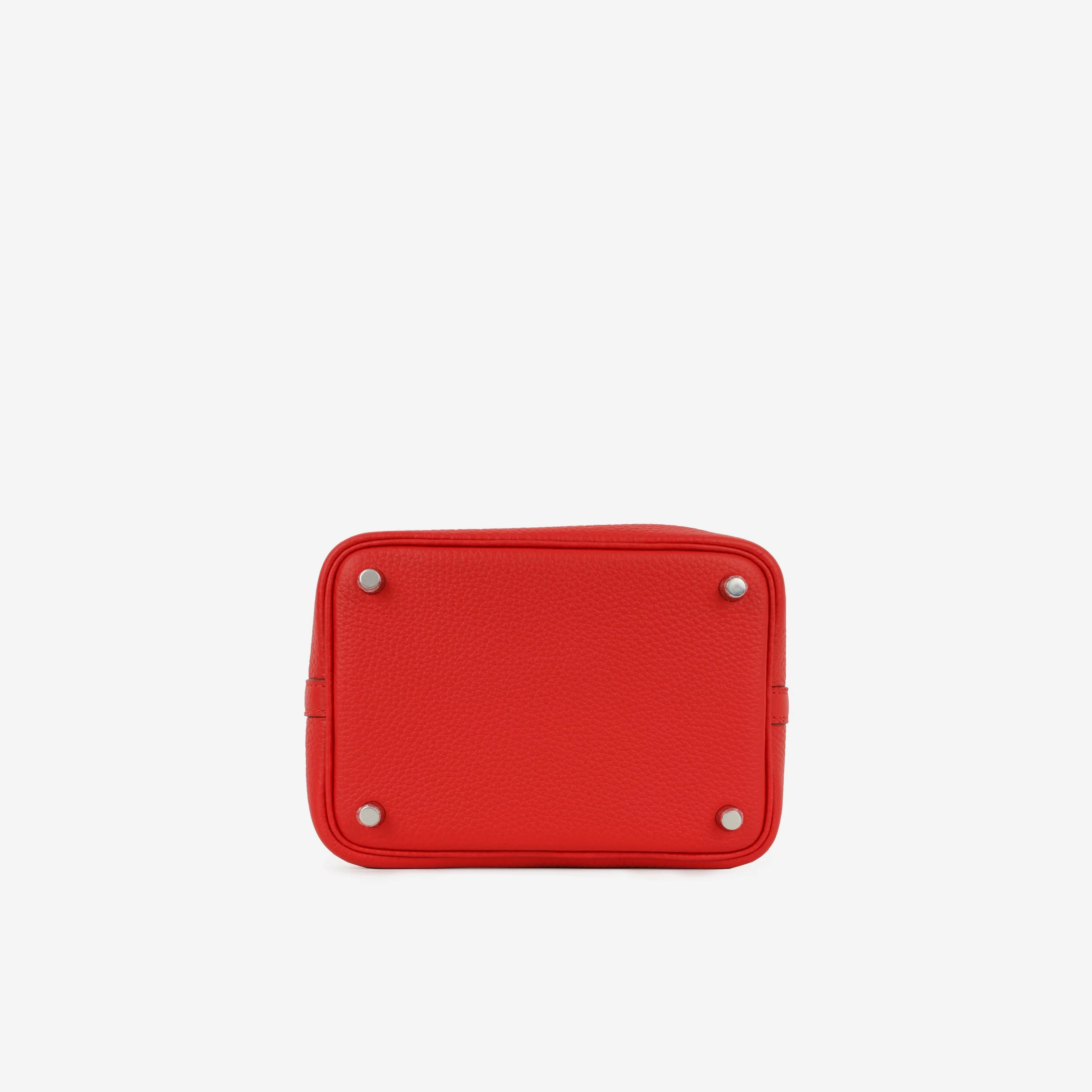 Hermès Picotin 18 - Rouge Radieux Clemence | Palladium Hardware - Image 4