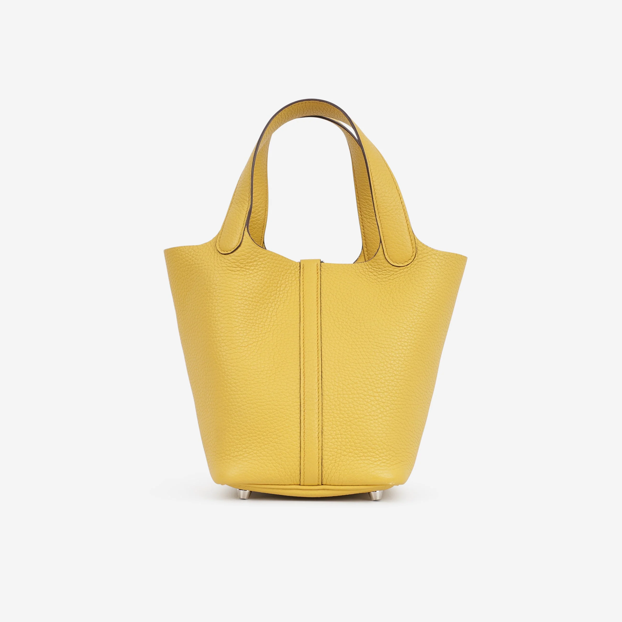 Hermès Picotin 18 - Sun Clemence | Palladium Hardware - Image 3