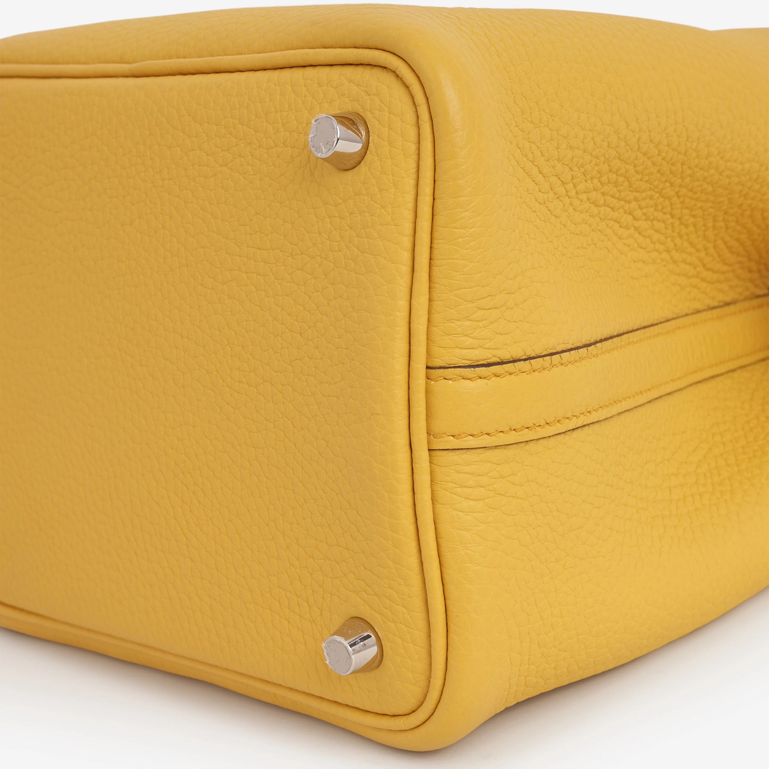 Hermès Picotin 18 - Sun Clemence | Palladium Hardware - Image 6