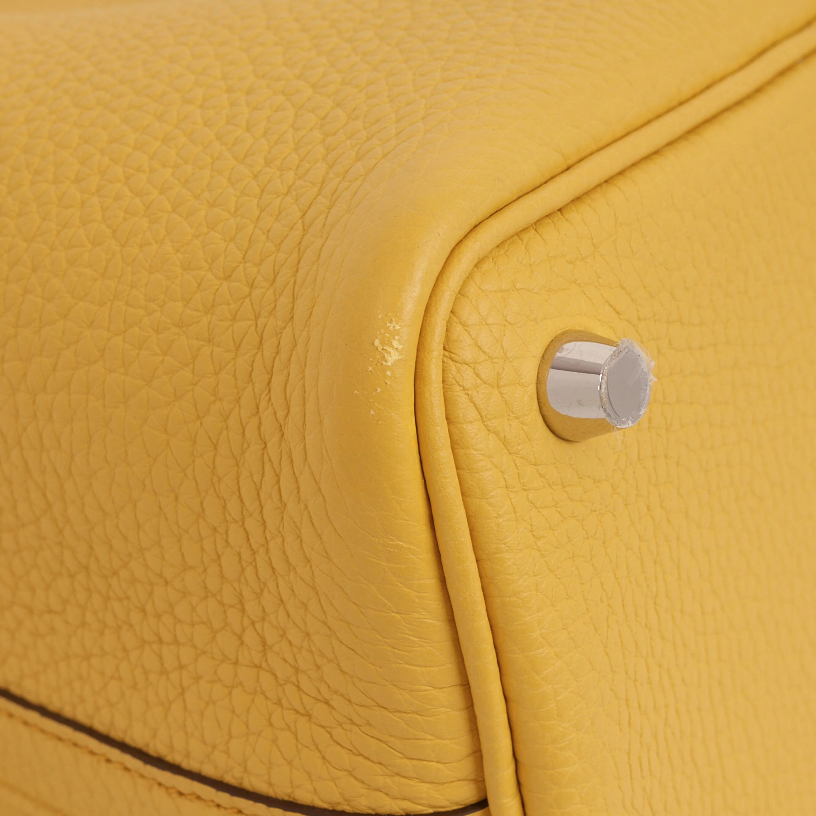 Hermès Picotin 18 - Sun Clemence | Palladium Hardware - Image 8